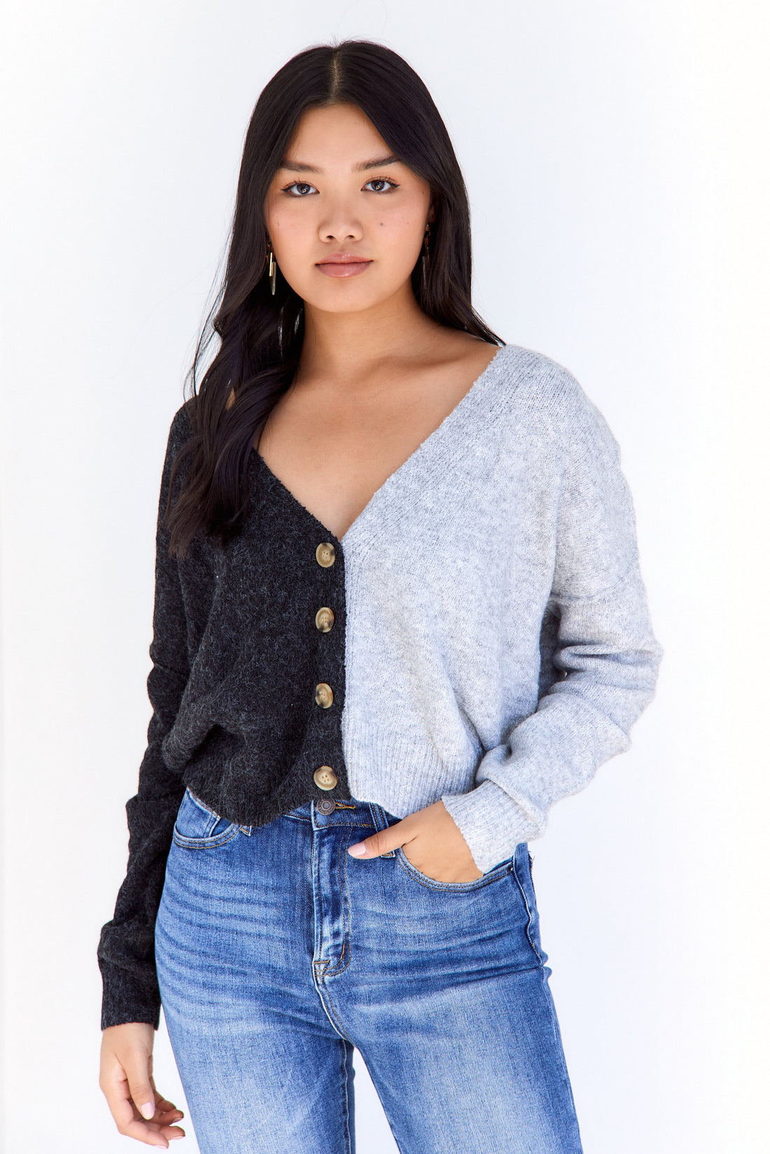Mavis Contrast Cardigan