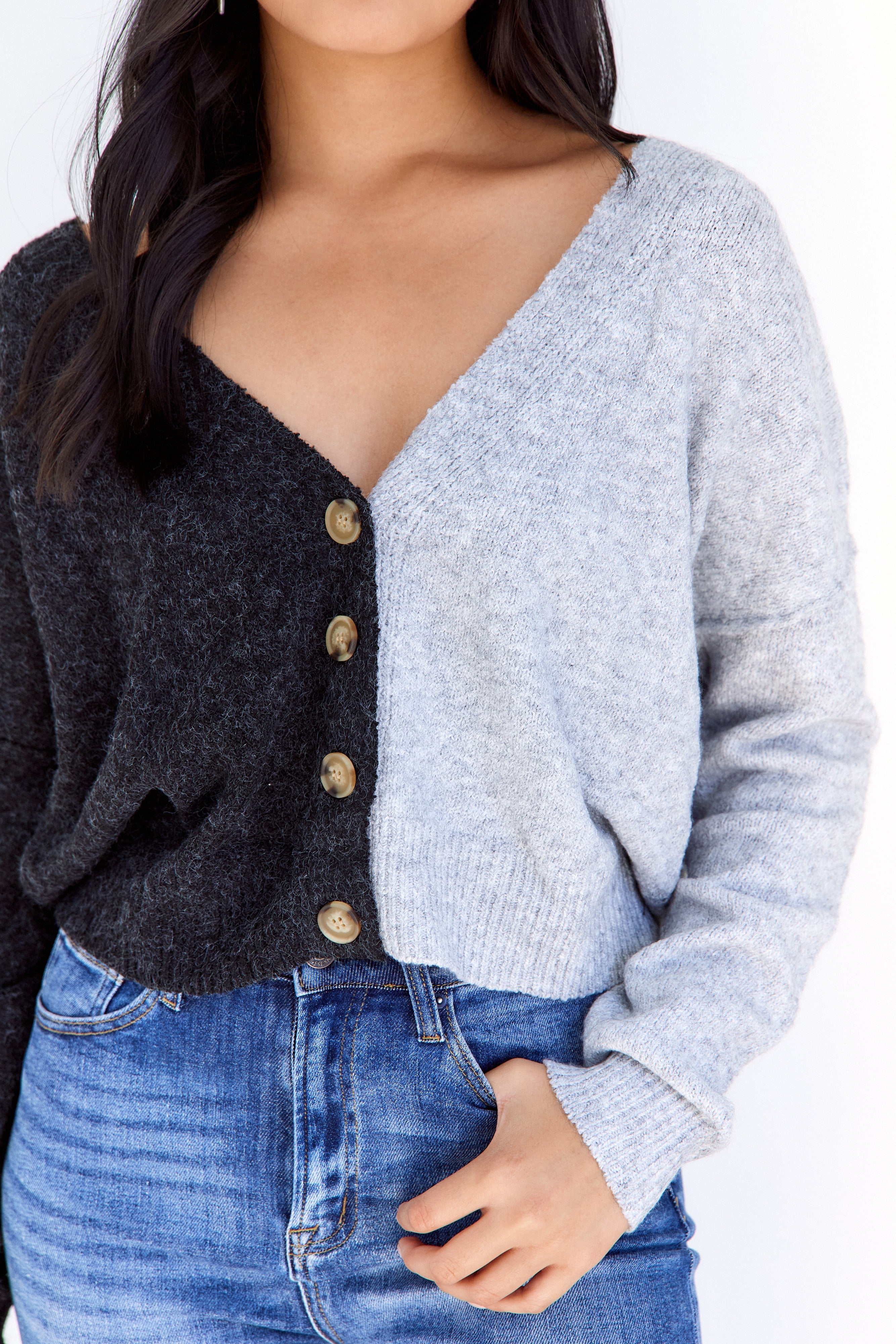 Mavis Contrast Cardigan