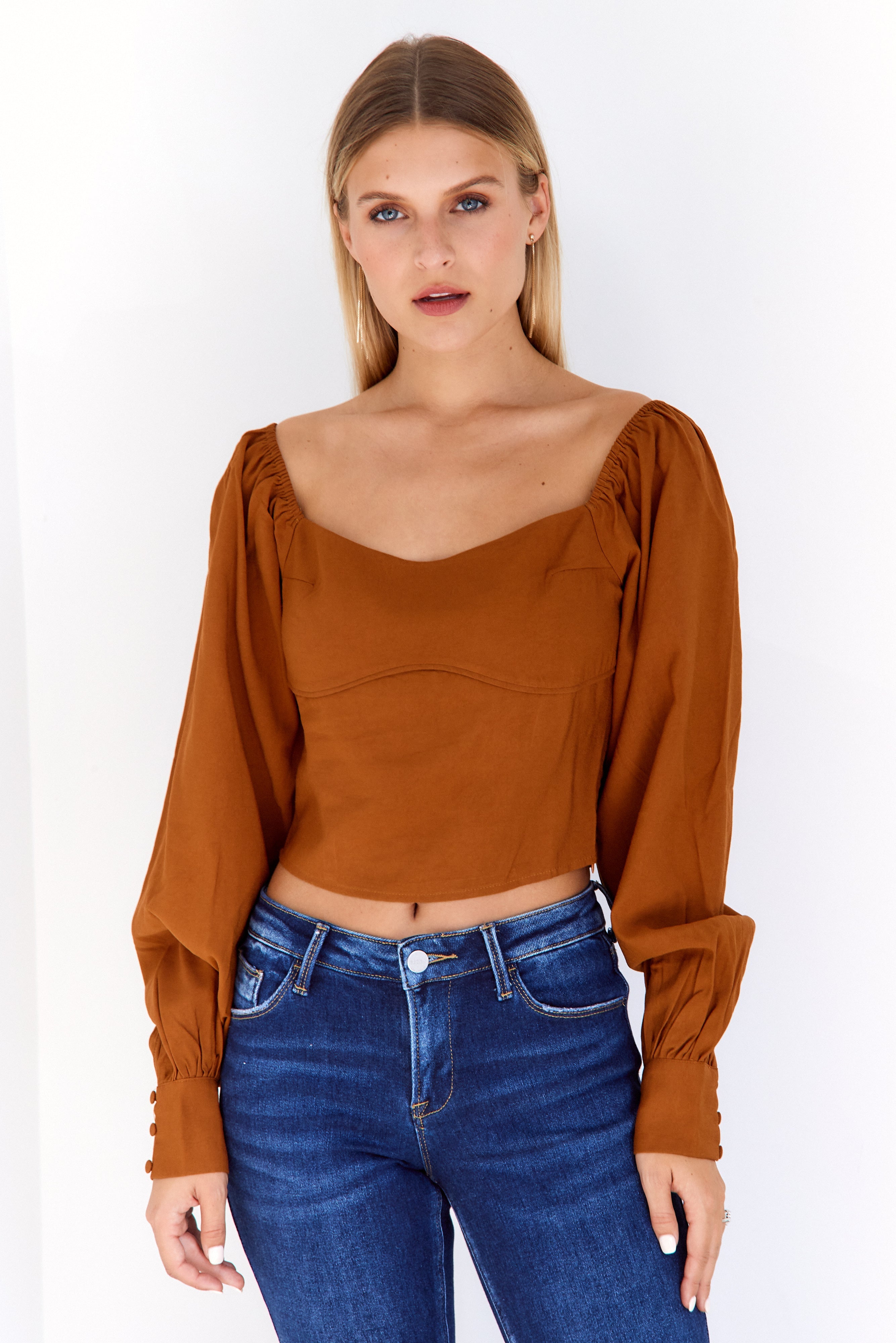 SALE- Thea Corset Style Blouse