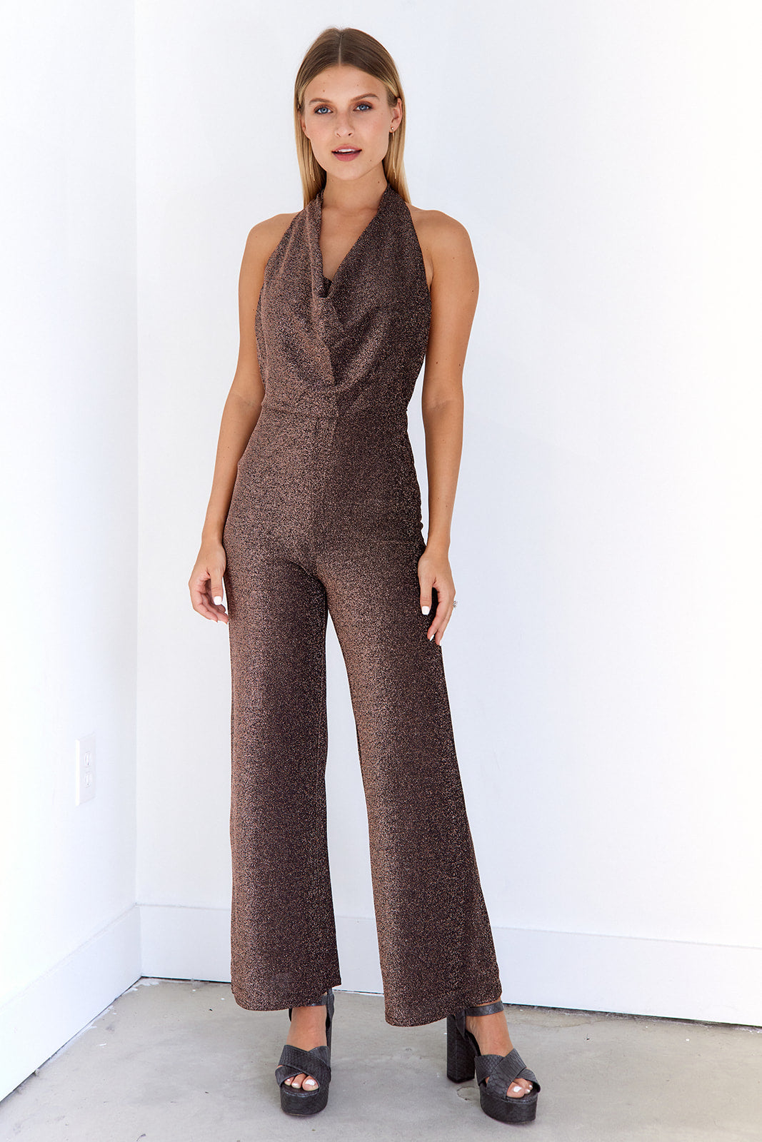 SALE - Harlow Cowl Neck Jumpsuit