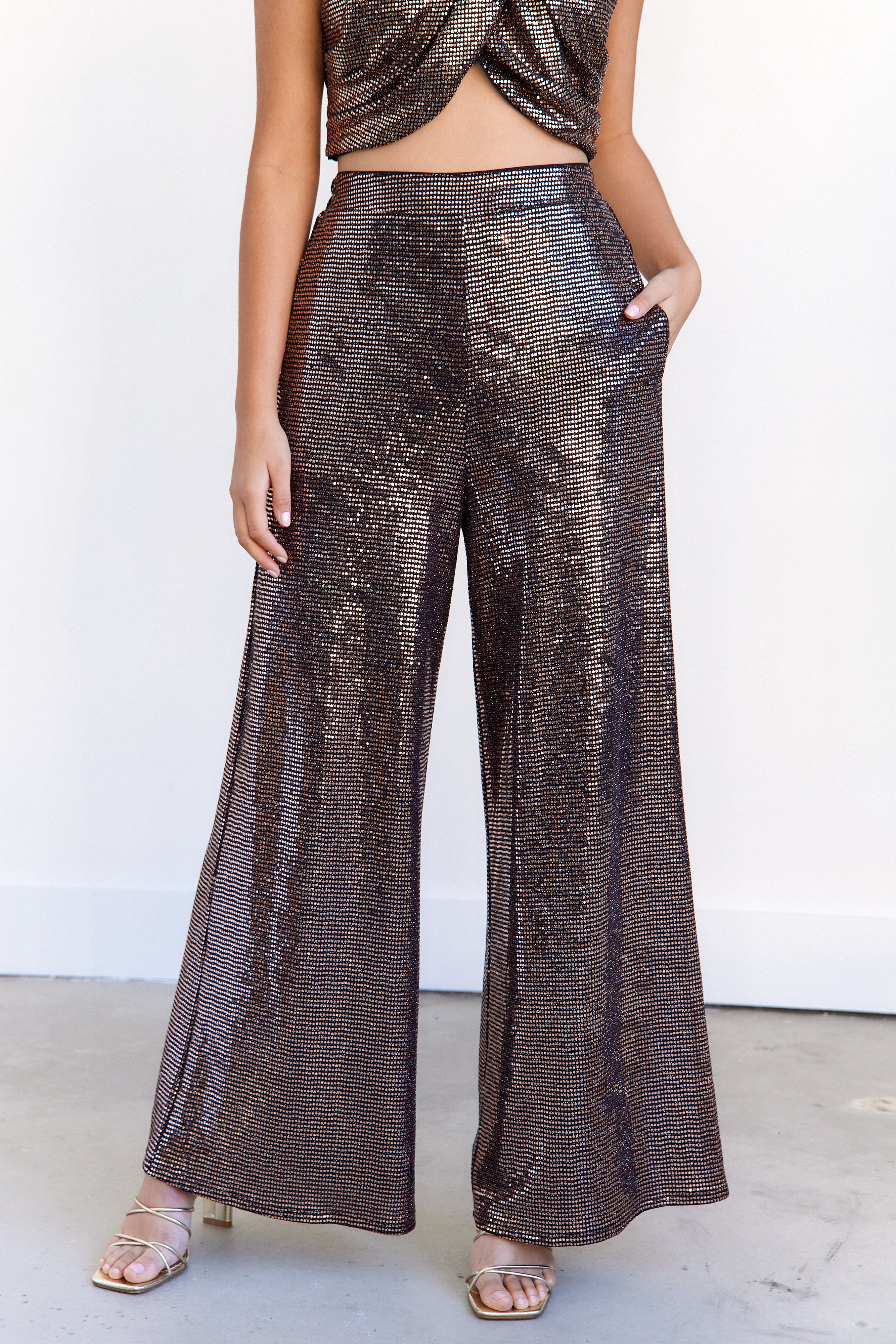 SALE - Evie Sparkle Elastic Waist Pants