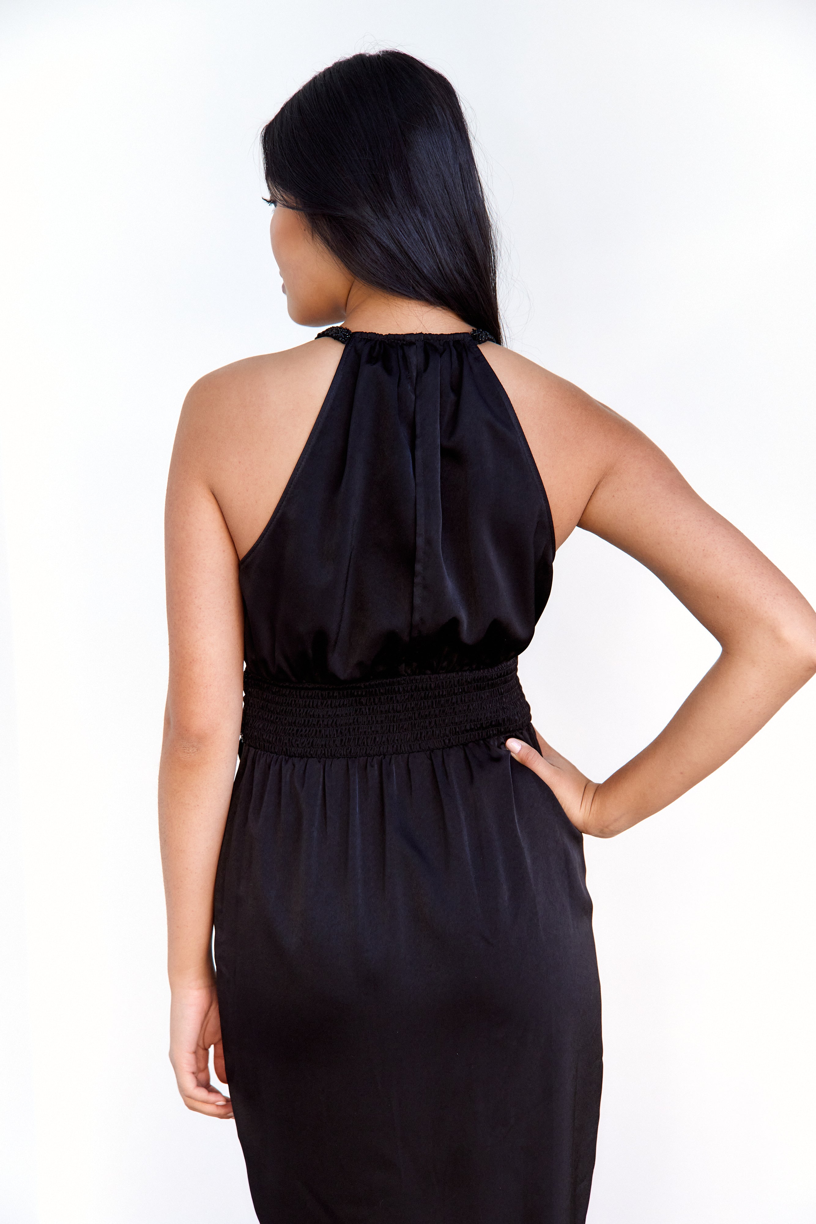 SALE - Aria Twist Front Midi Dress