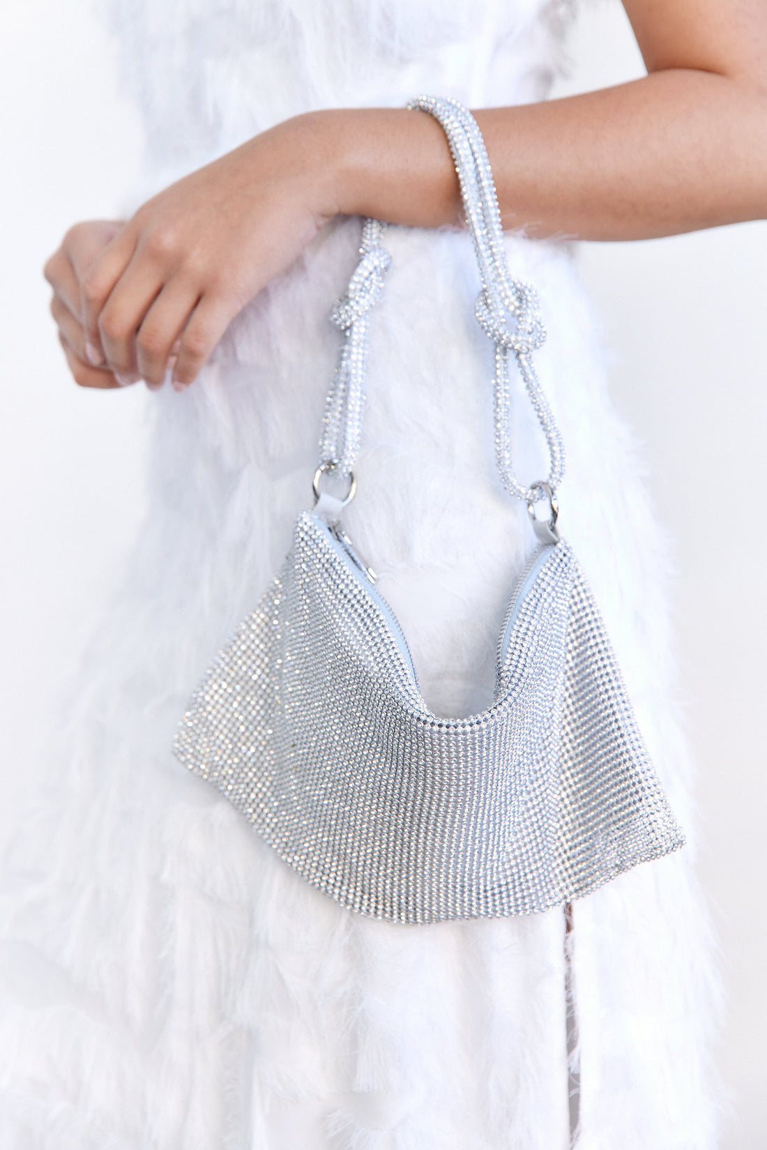 Ari Shimmer Chain Shoulder Bag