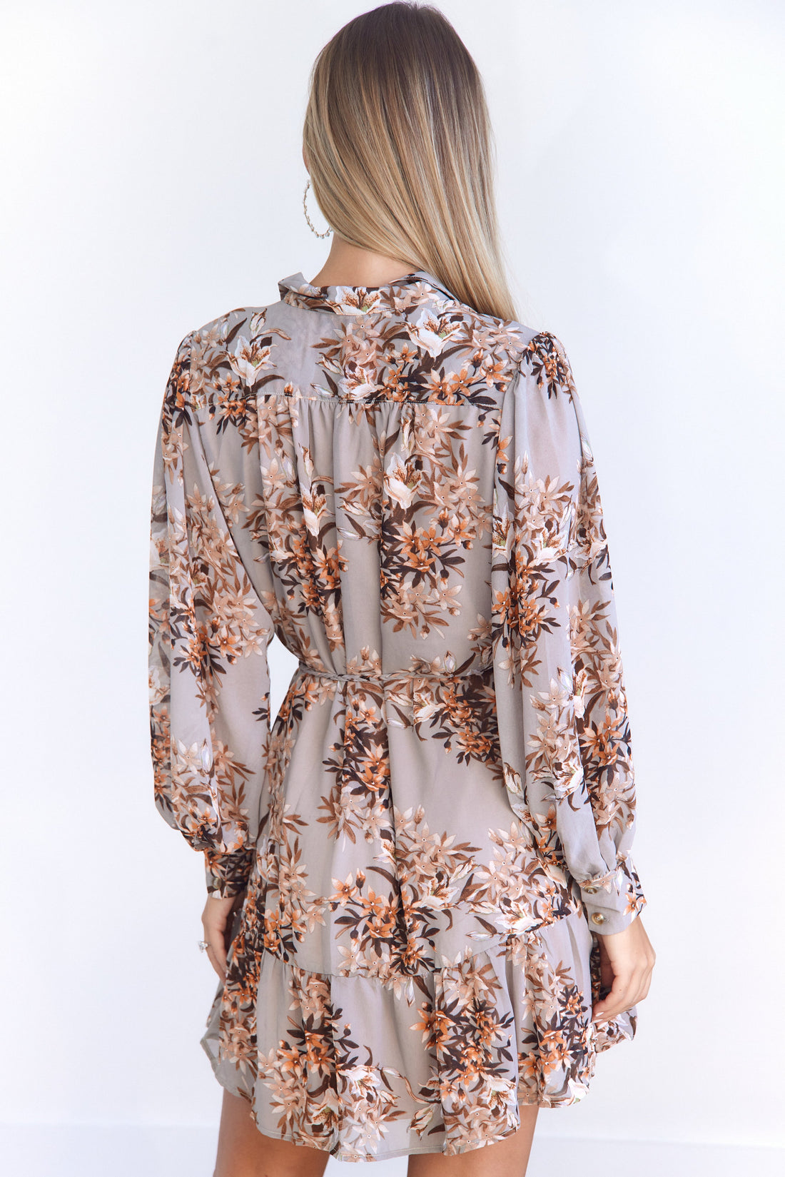 Saylor Floral Belted Mini Dress