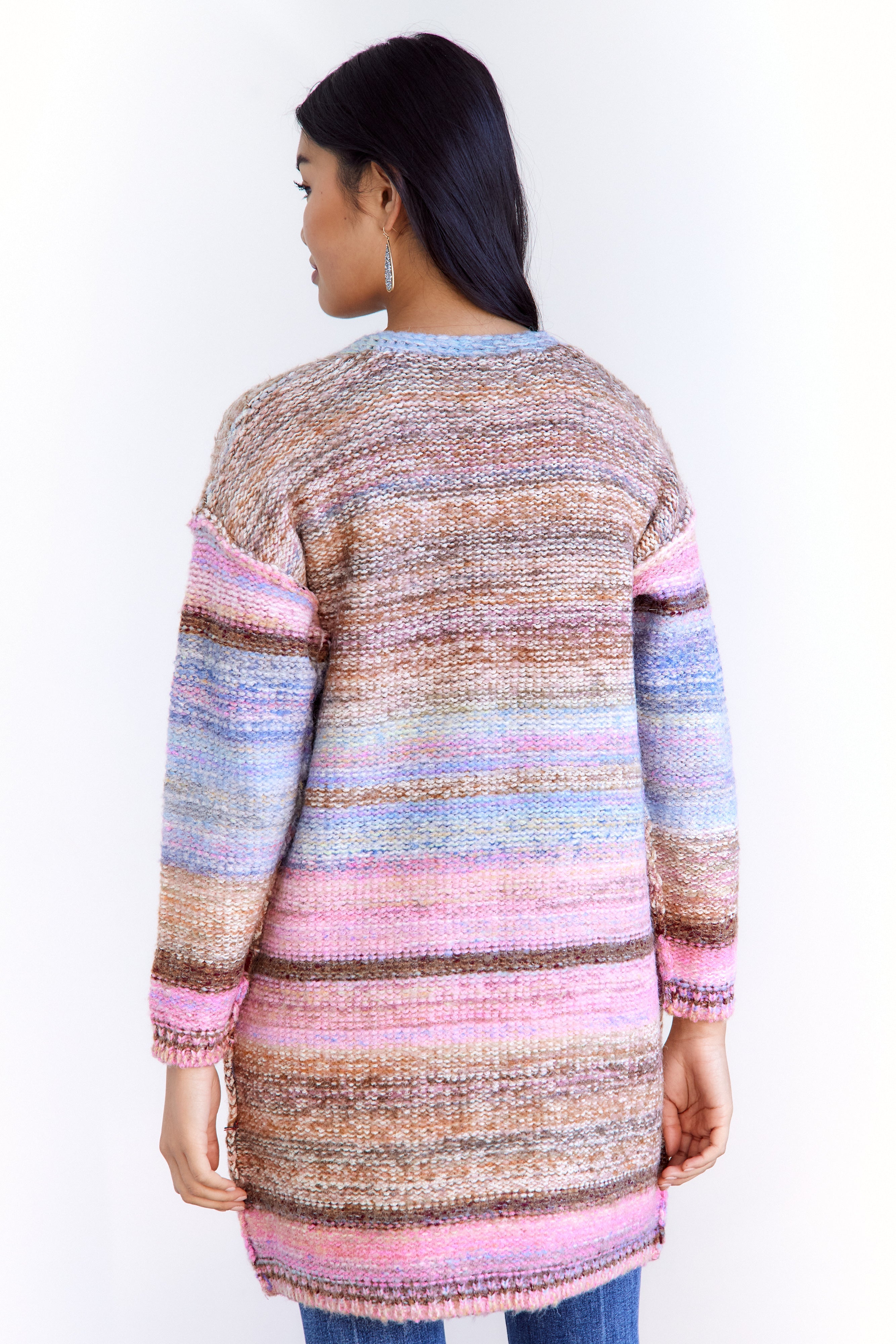 SALE - Izzy Striped Knit Cardigan