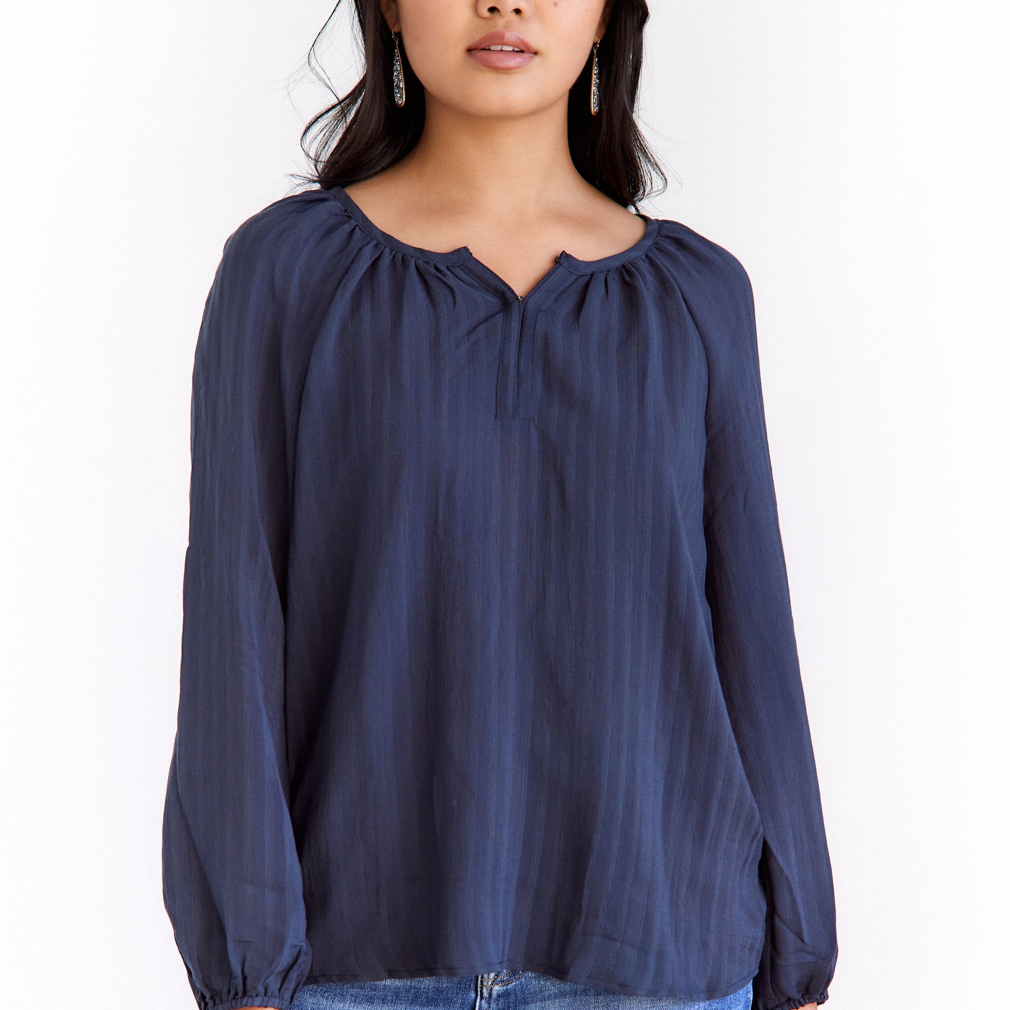 SALE- Serena Textured Stripe Blouse