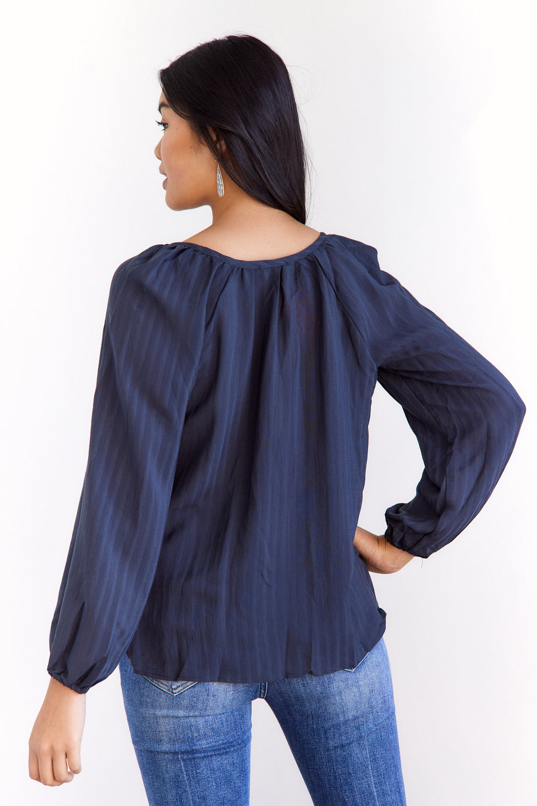 SALE- Serena Textured Stripe Blouse