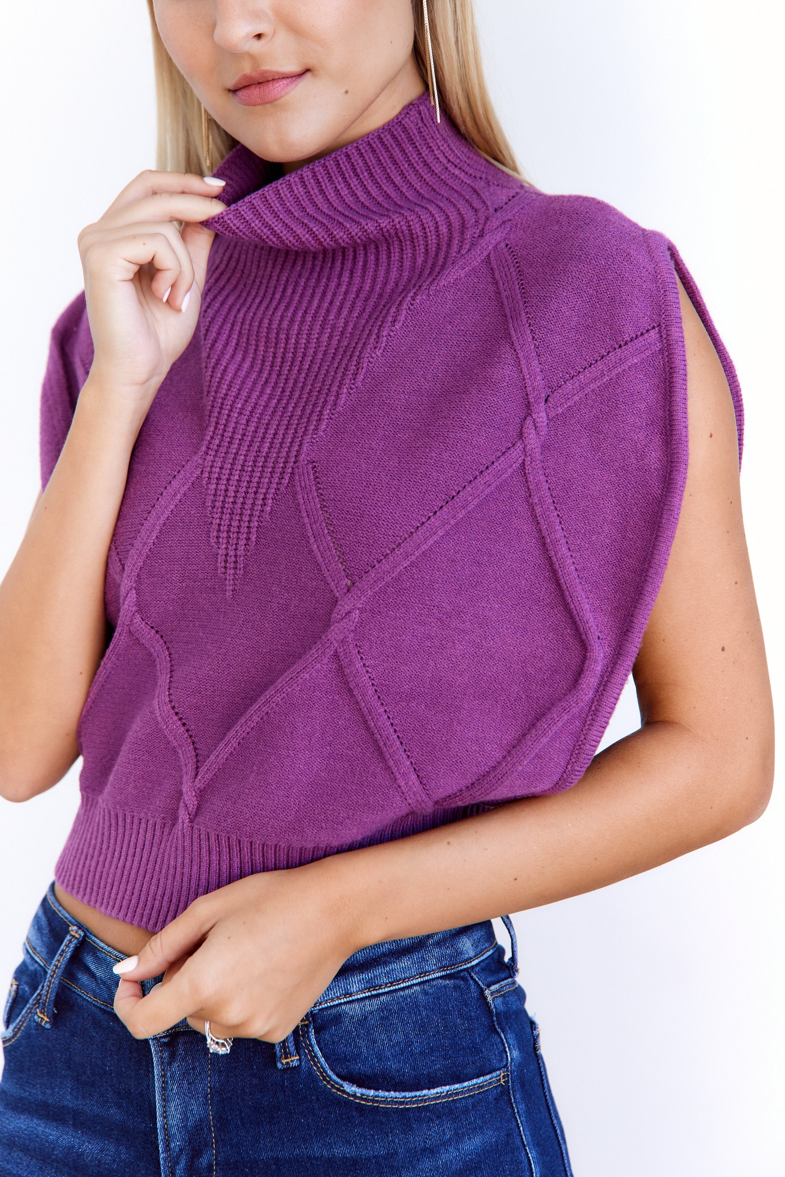 SALE - Sophie Sweater Vest Top