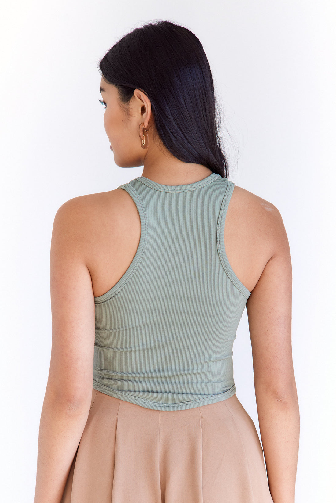 Wrigley Curved Hem Crewneck Tank