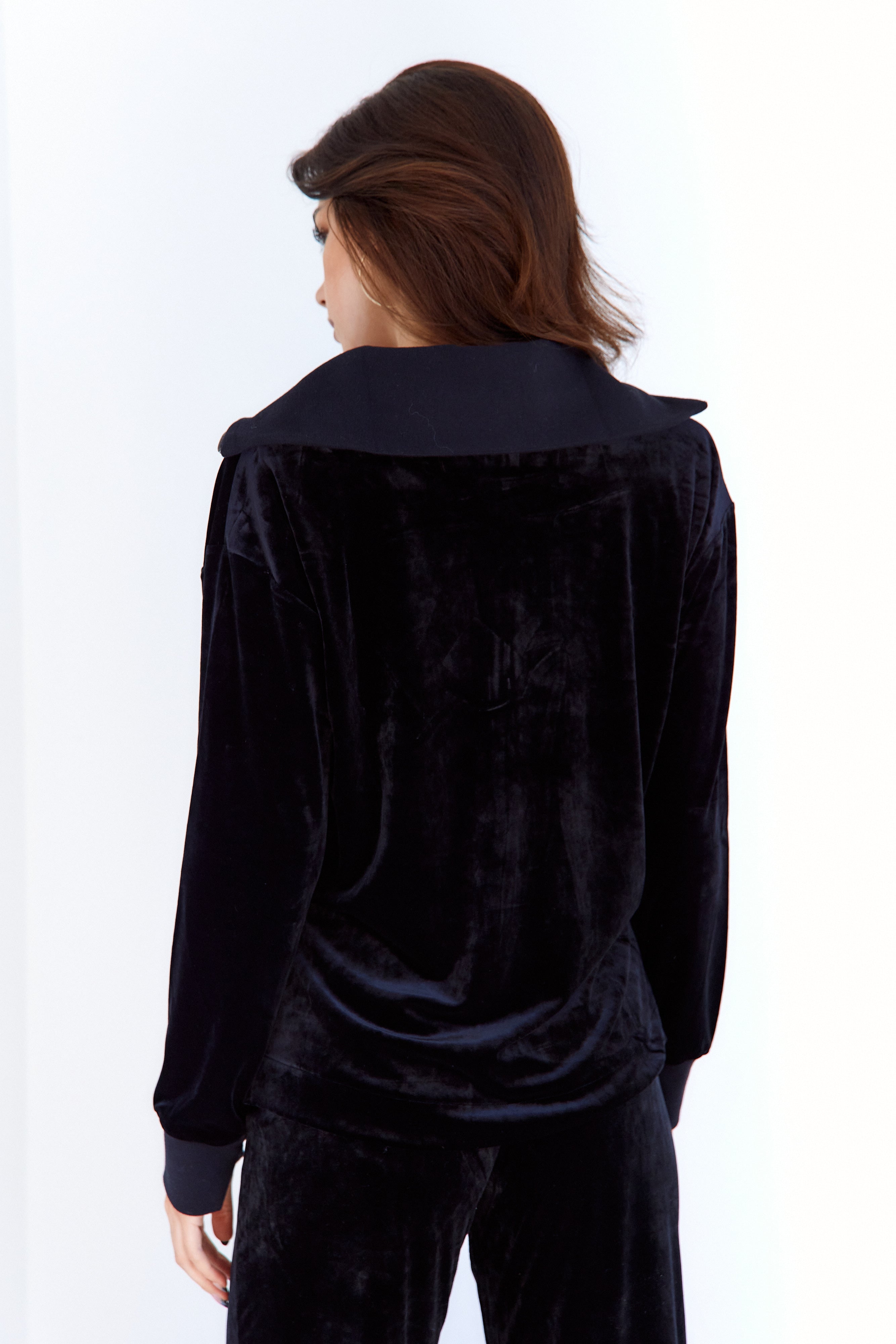 SALE - Spanx Velvet Half Zip