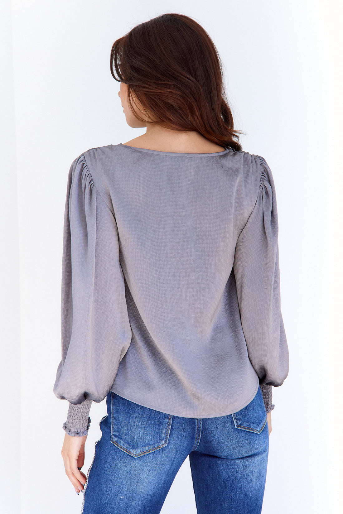 Haisley Crushed Satin Blouse
