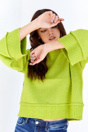 SALE - Elliana Wide Sleeve Sweater