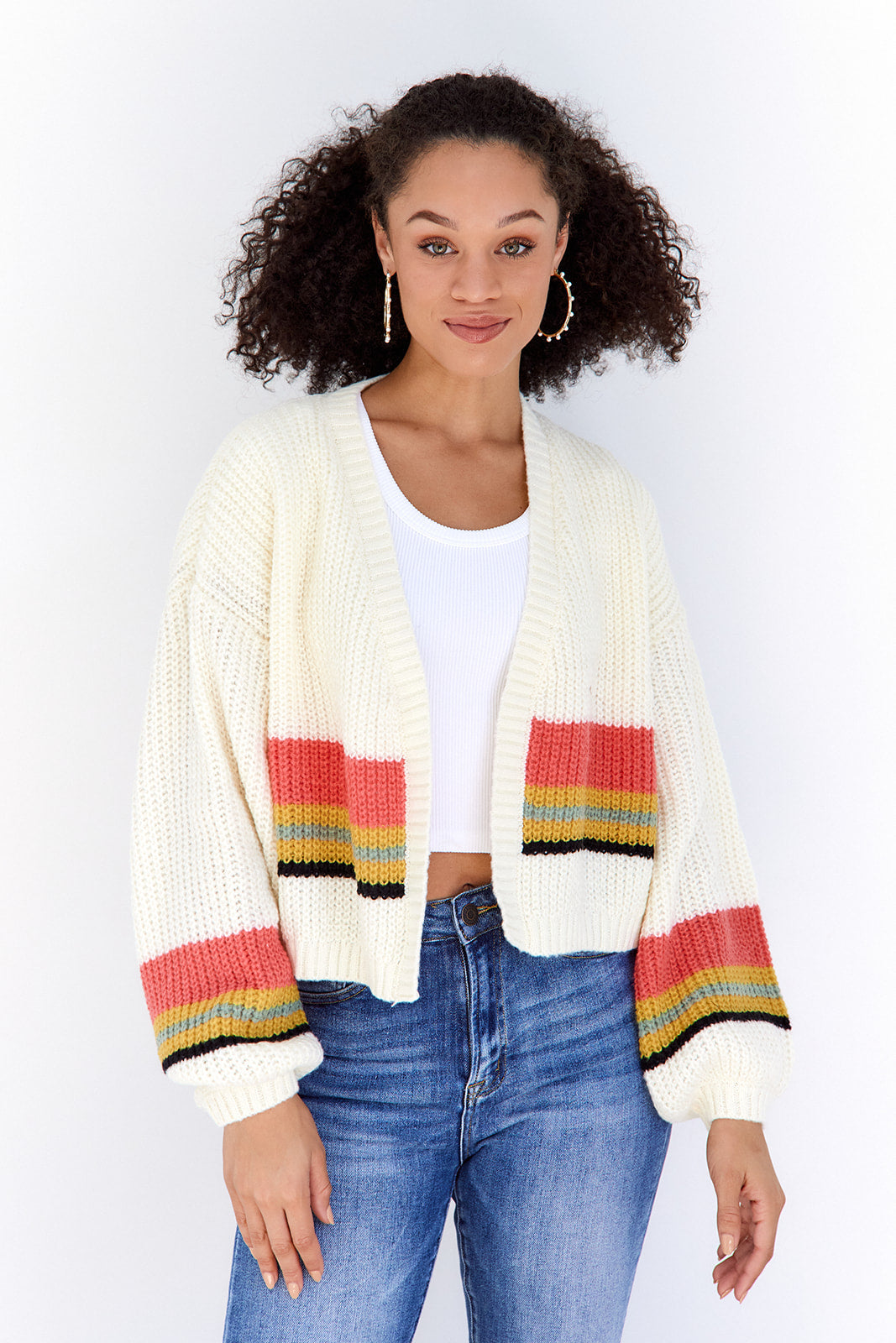 Leighton Striped Cardigan