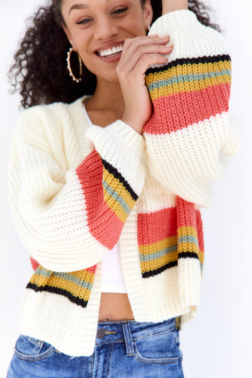 Leighton Striped Cardigan