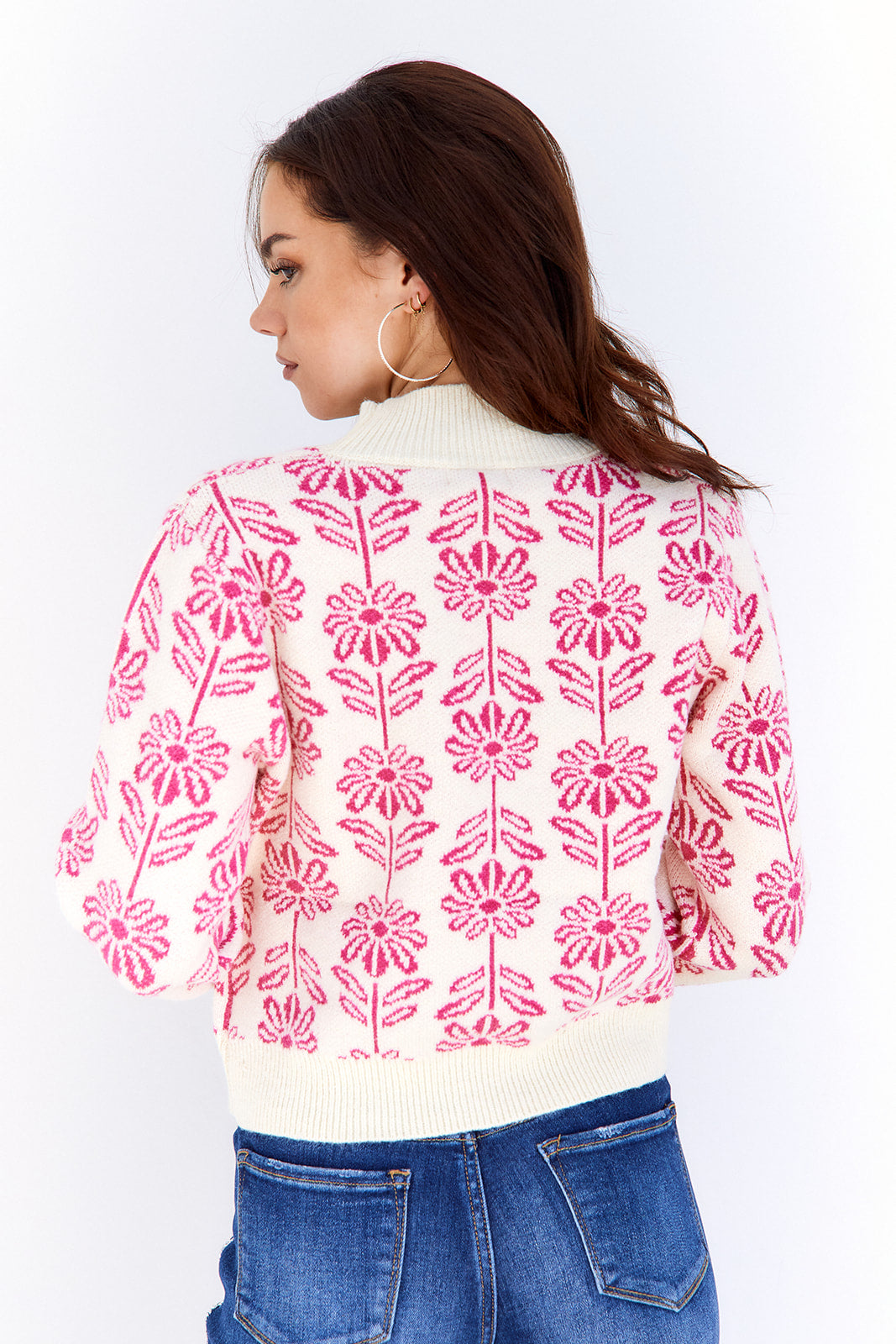 SALE - Tricia Flower Printed Sweater