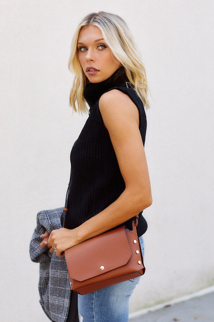 Lulie Sleeveless Turtleneck Sweater