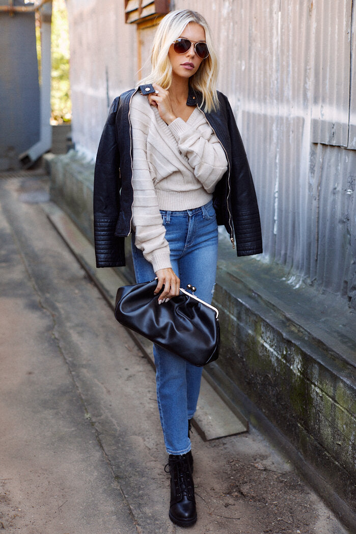 Loila Surplice Sweater