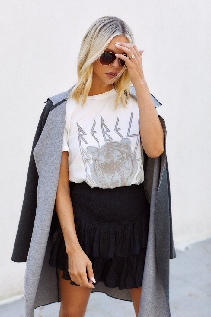 Meredith Smocked Mini Skirt