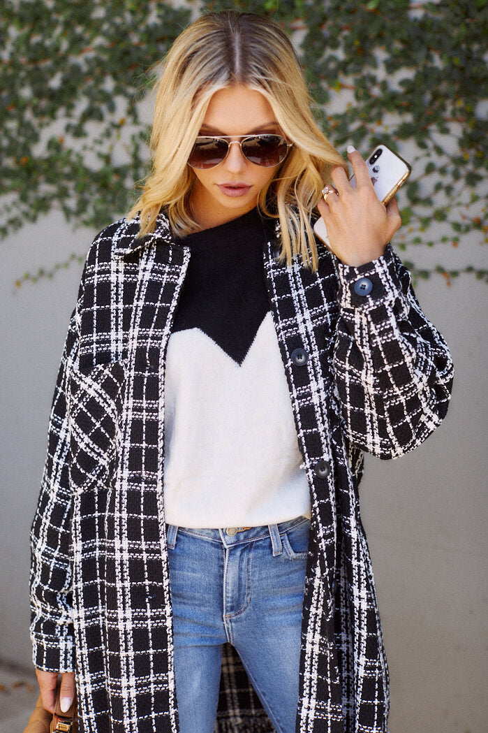 Tara Plaid Coat