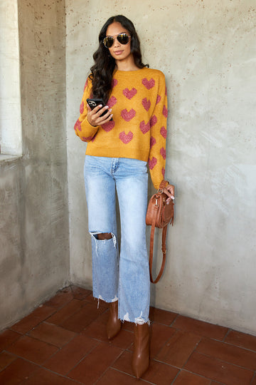 Bardot Heart Sweater
