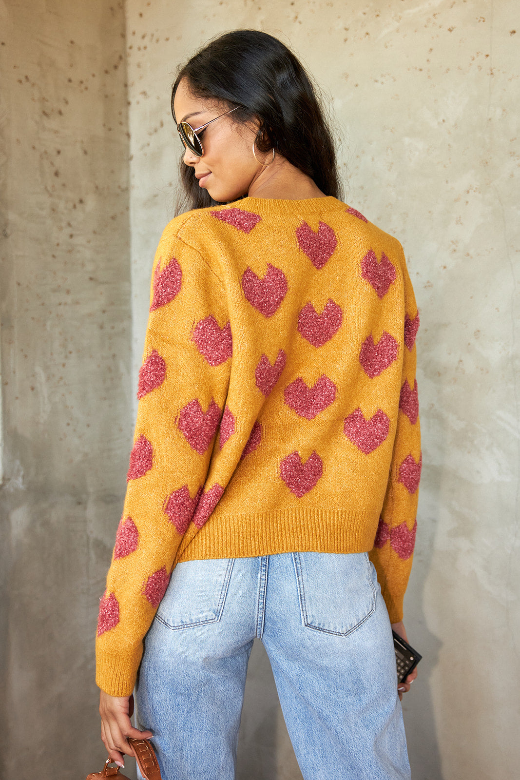 Bardot Heart Sweater
