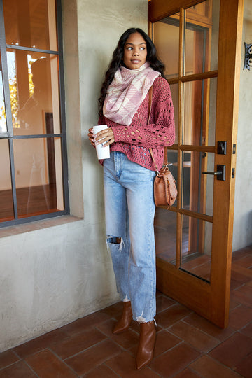 Ravyn Chenille Cropped Sweater