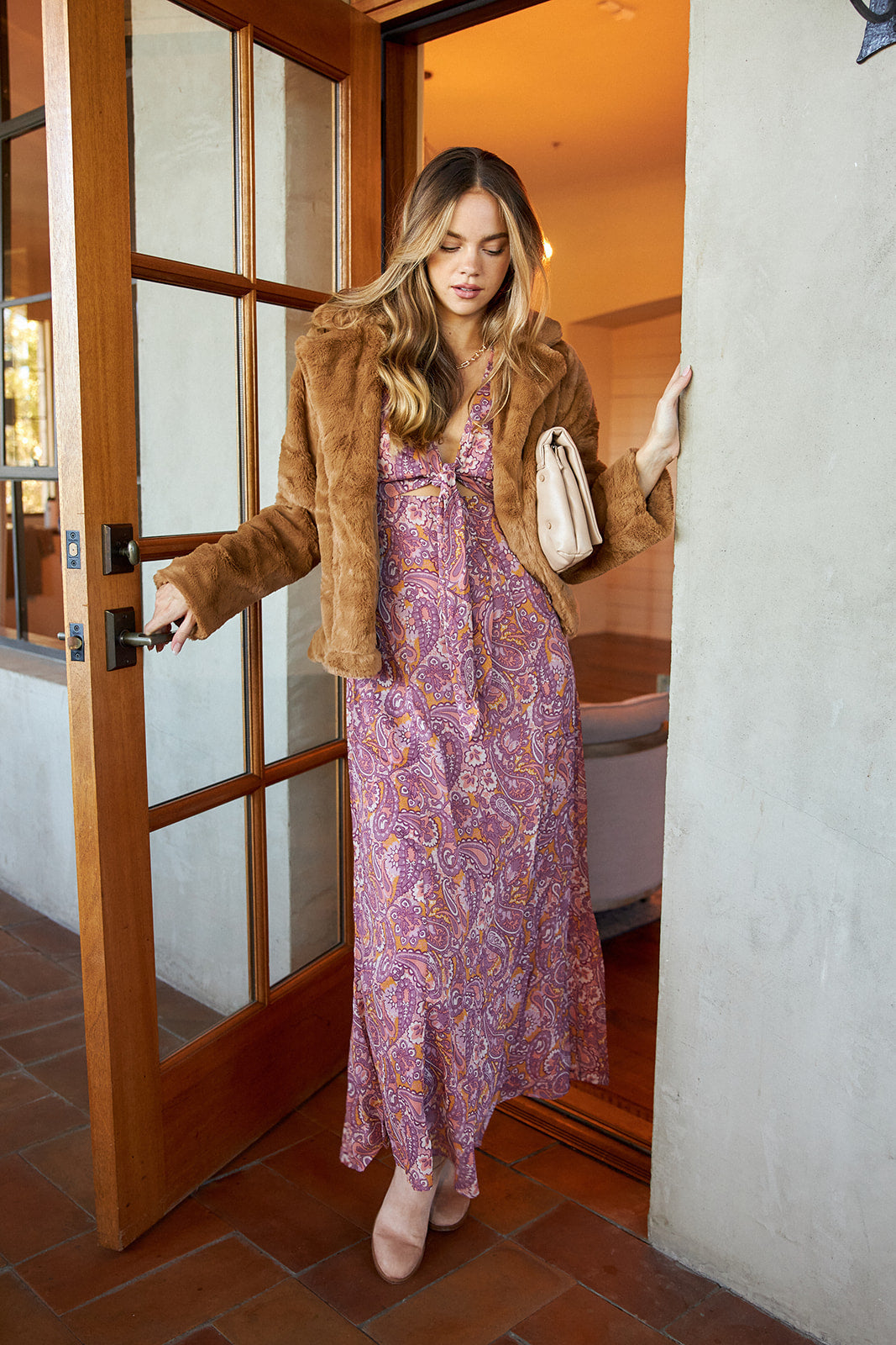 Scarabee Paisley Printed Maxi Dress