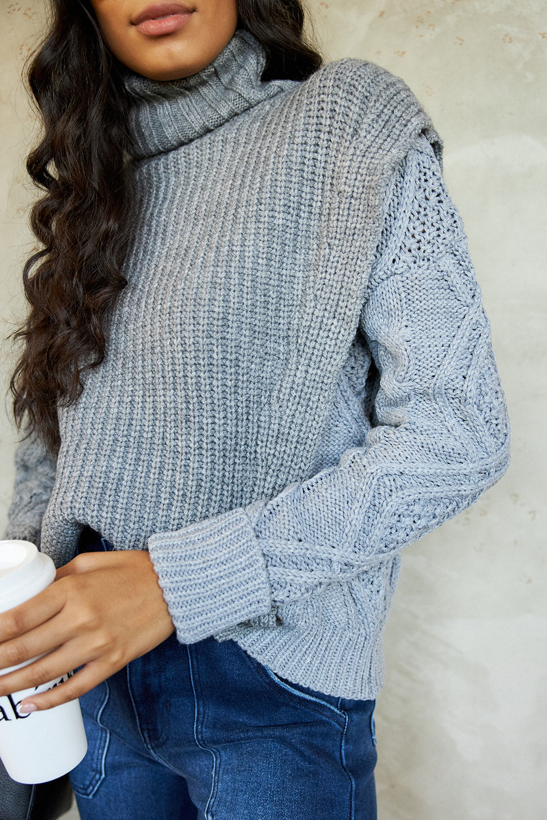 Carlin Two Tone Sweater