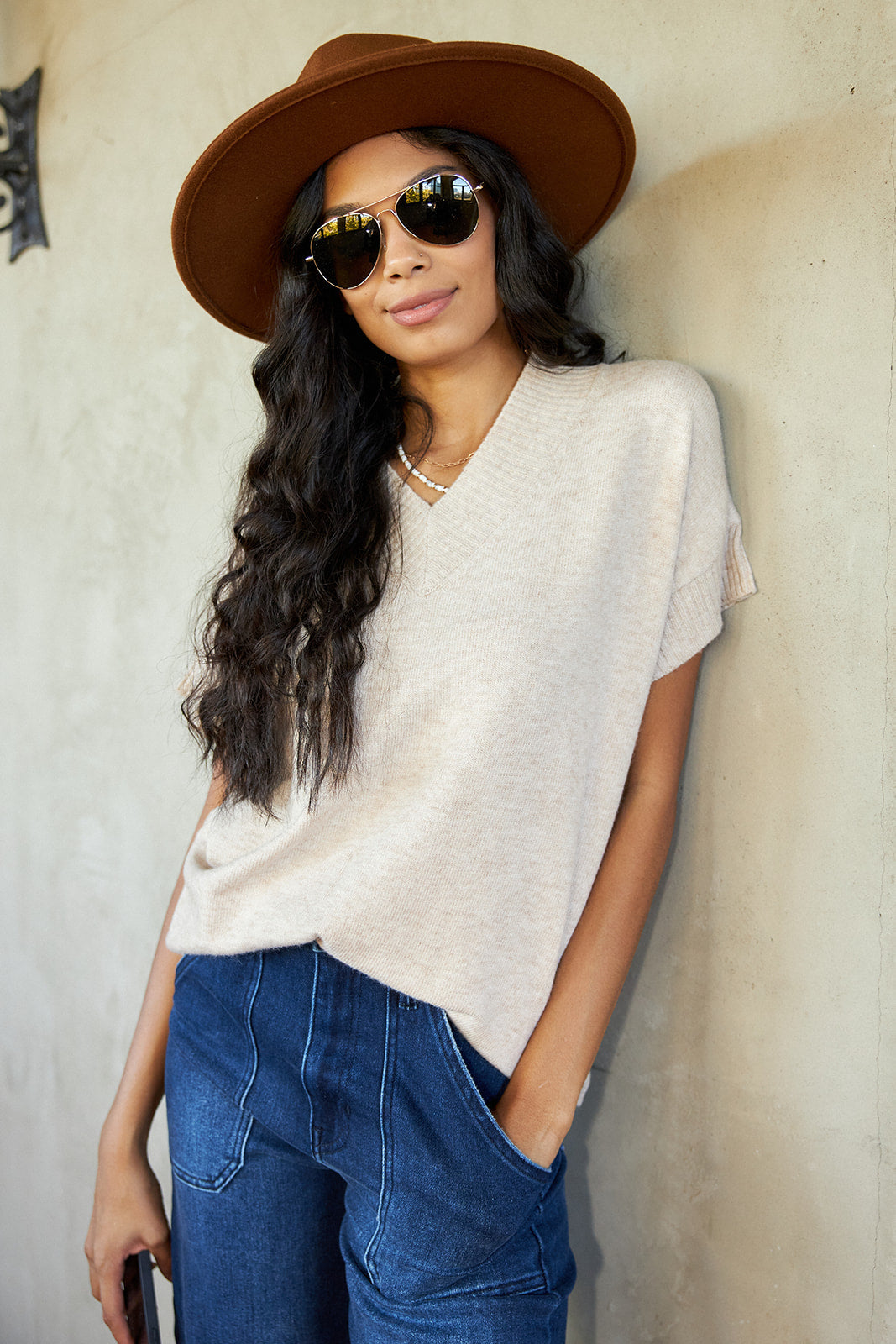 Kaleena Short Sleeve Sweater