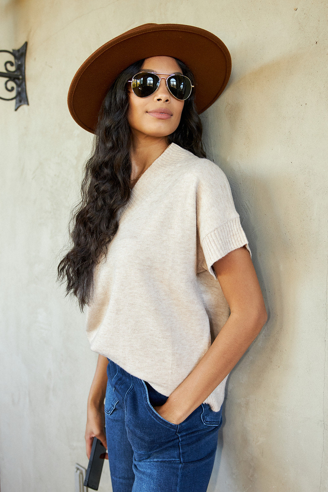 Kaleena Short Sleeve Sweater