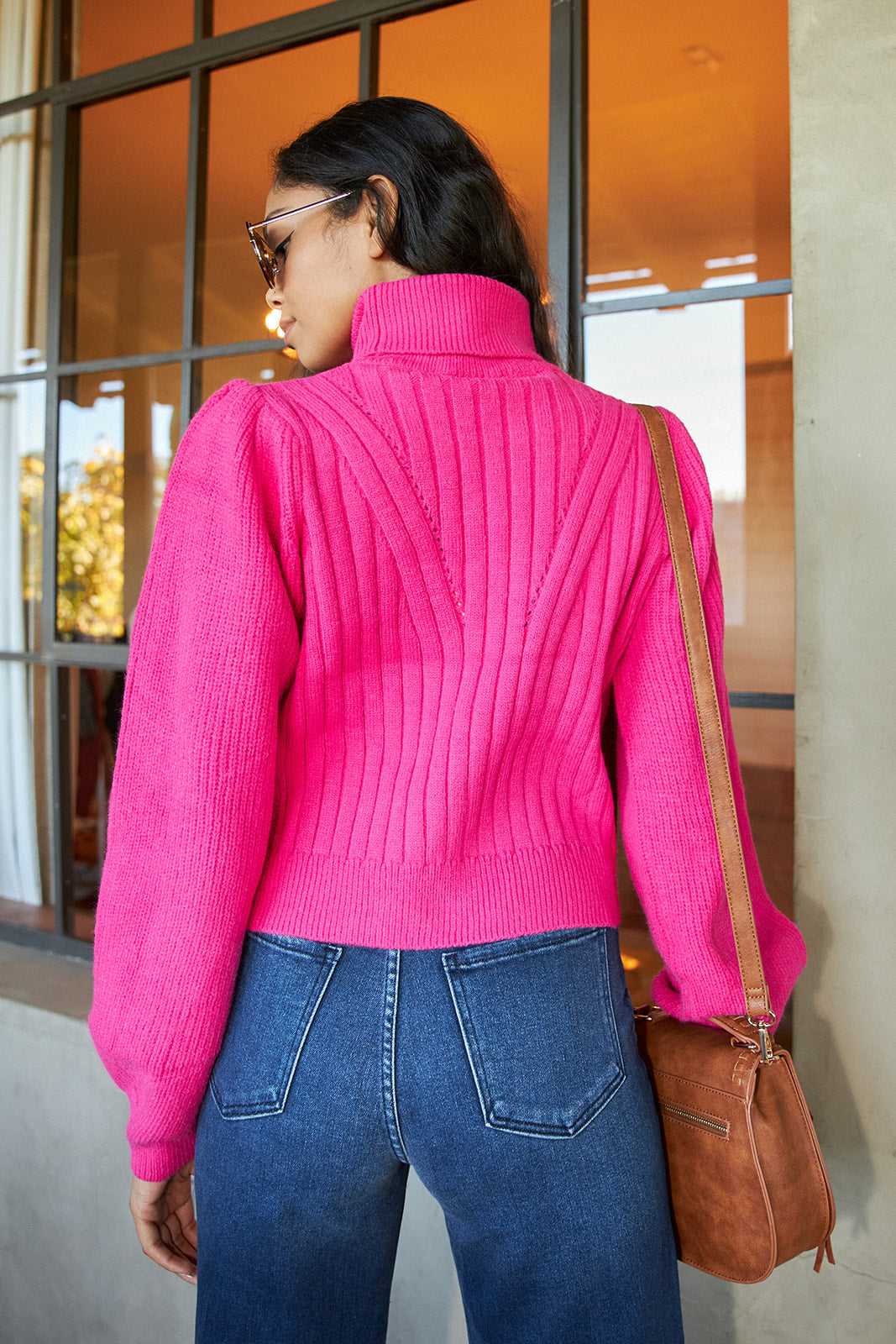 Ashmore Cropped Turtleneck Sweater