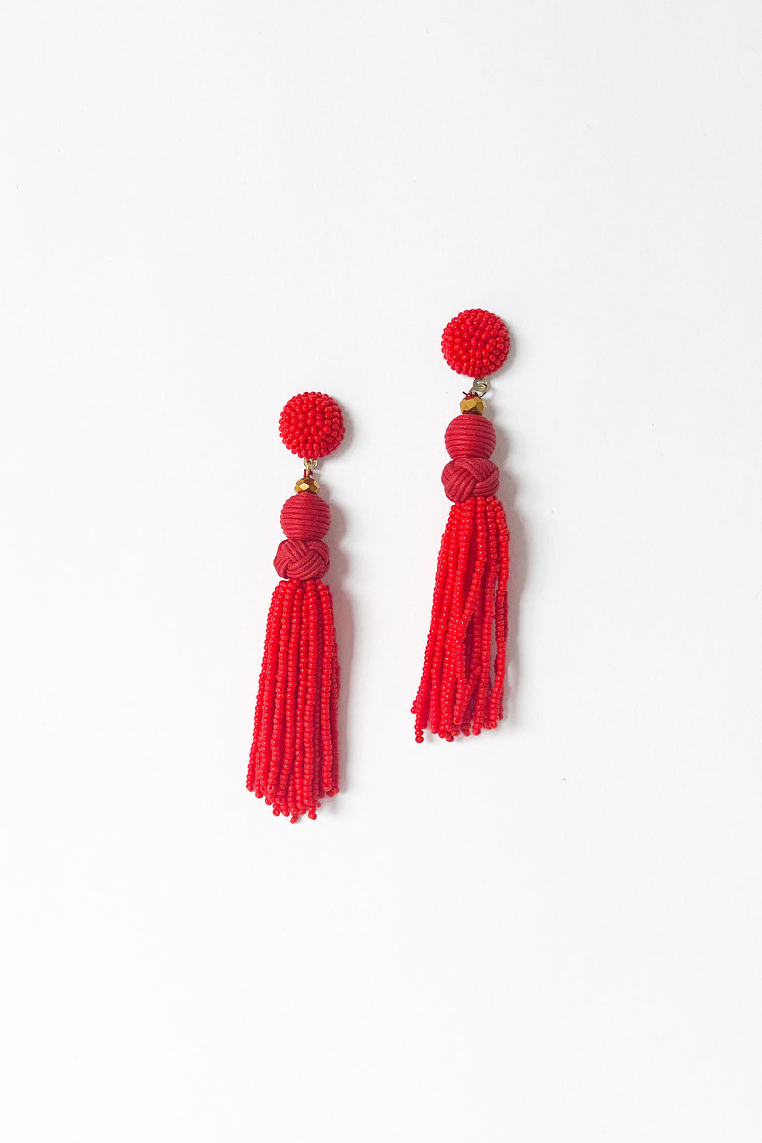 Julia Beaded Tassel Earrings