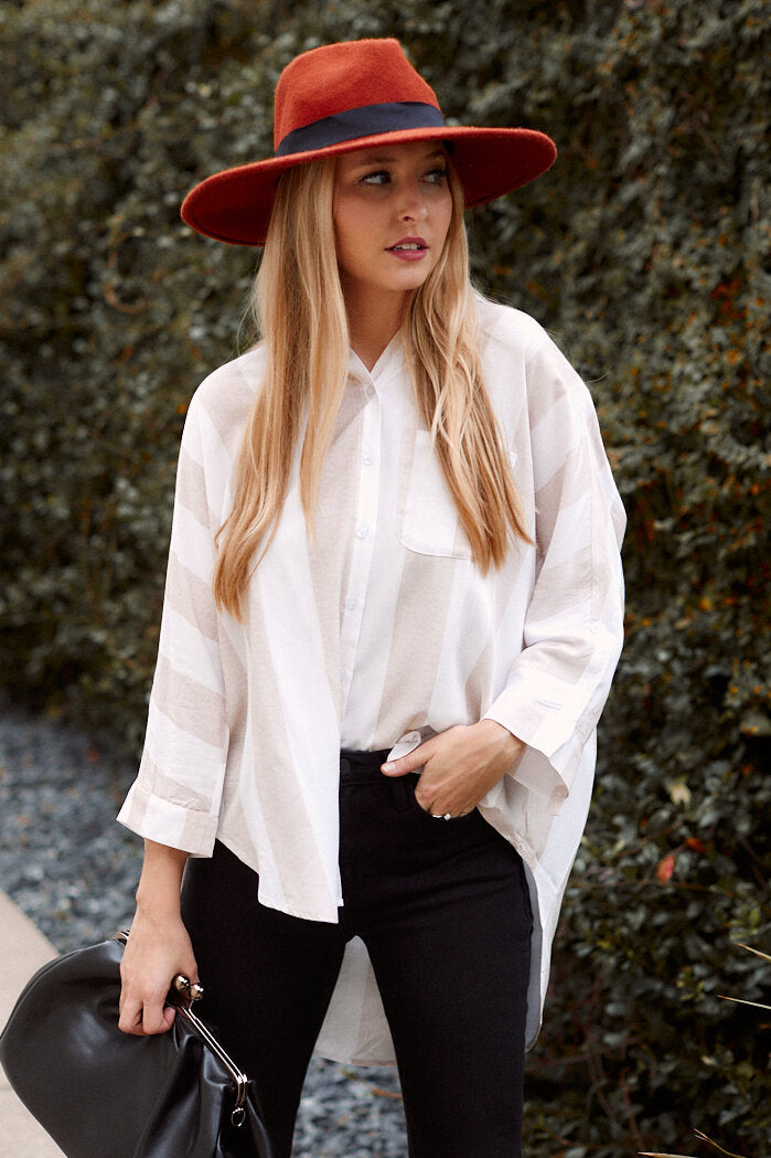 Colby Stripe Button Down Top