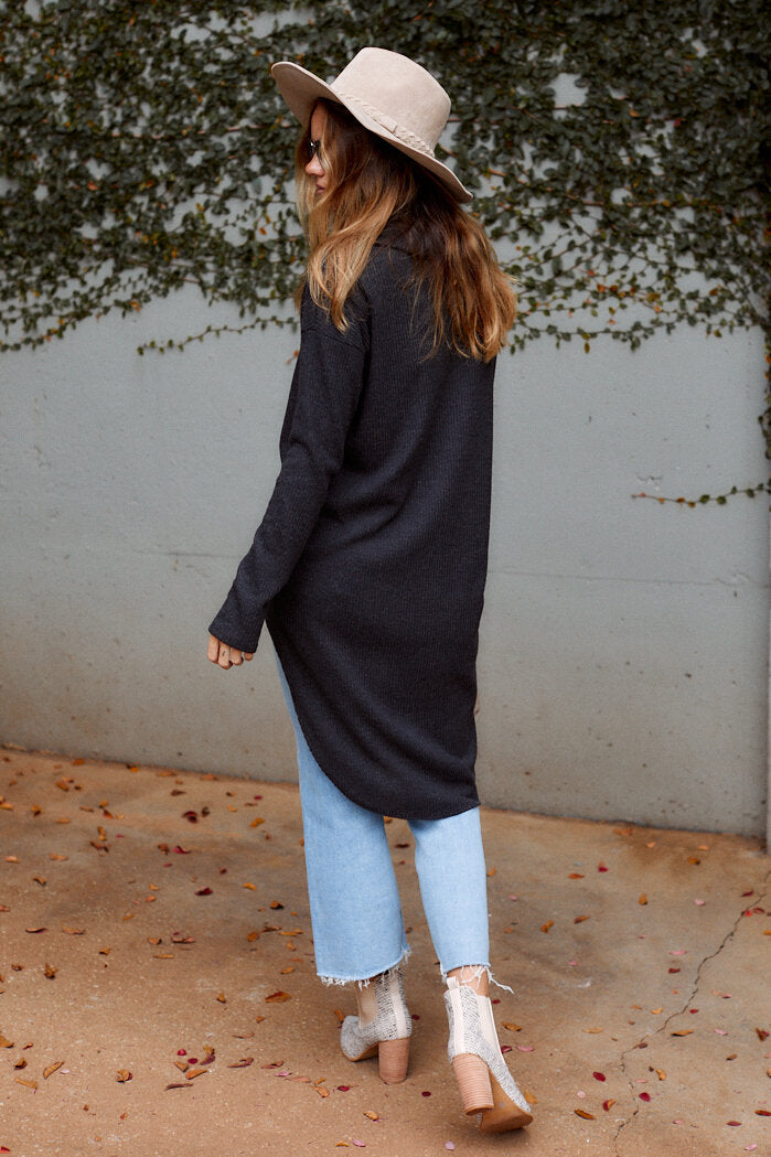 Kiera High Low Turtleneck Sweater
