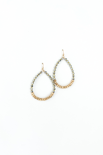 Kailey Beaded Teardrop Earrings