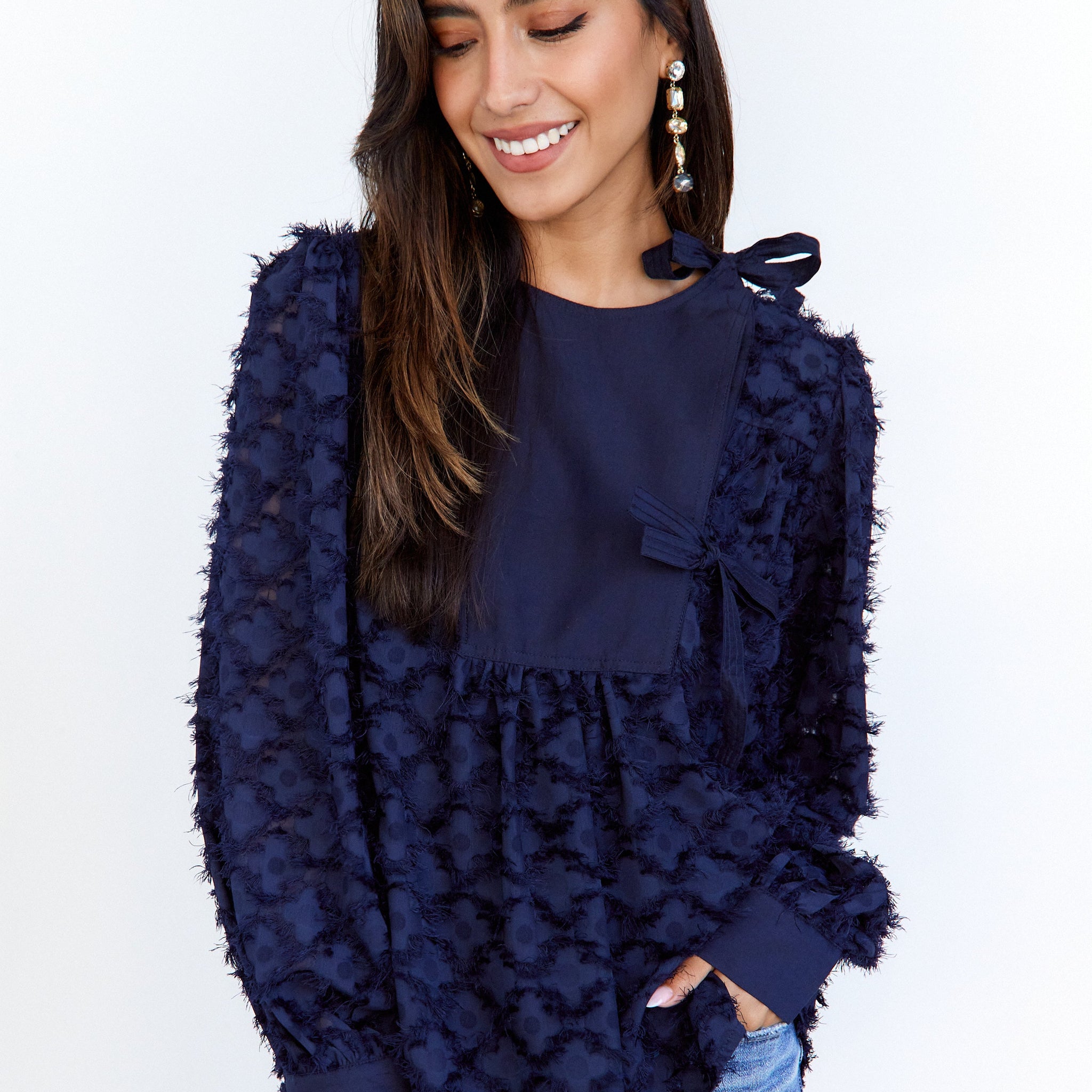 Fiona Tie Side Blouse