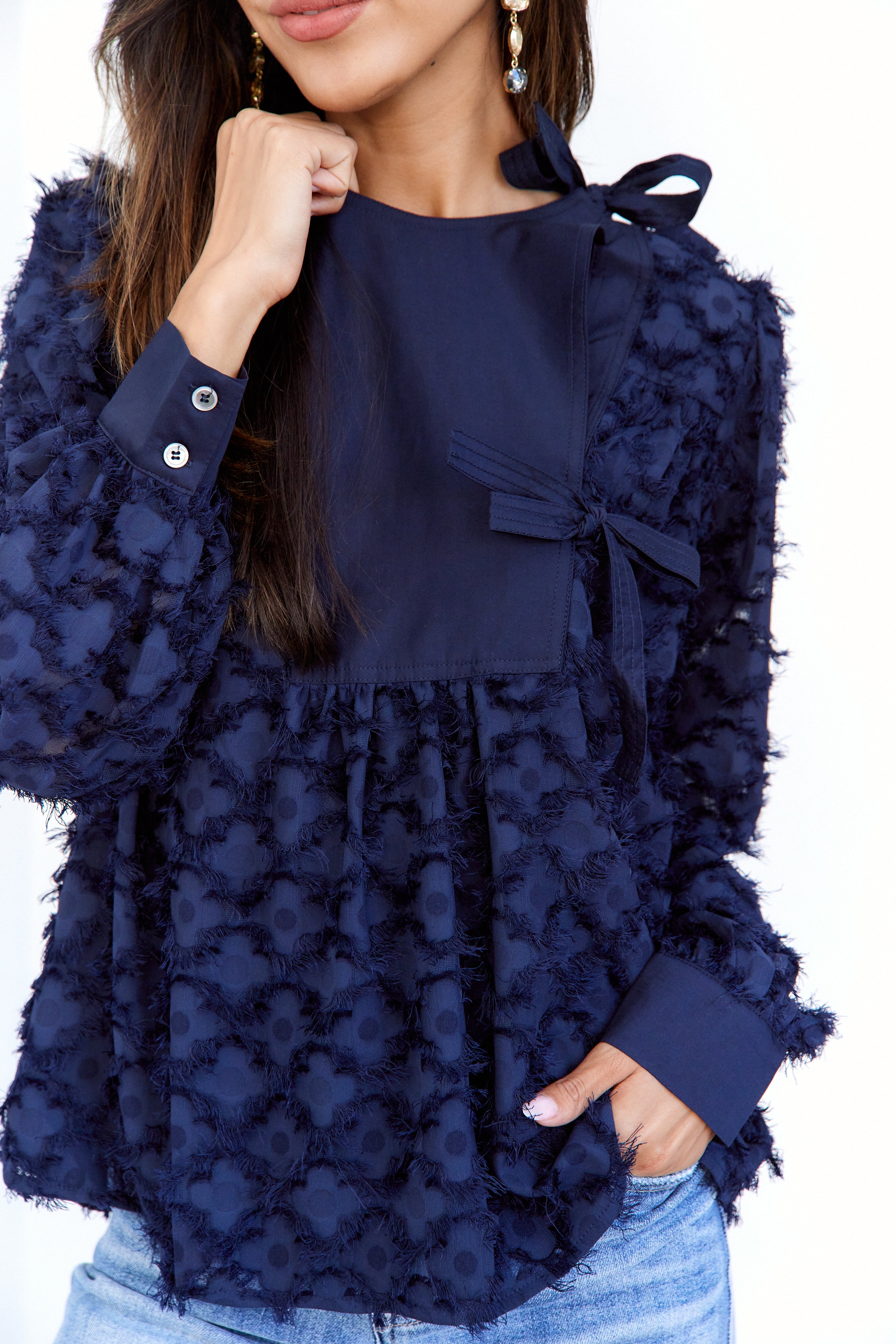 Fiona Tie Side Blouse