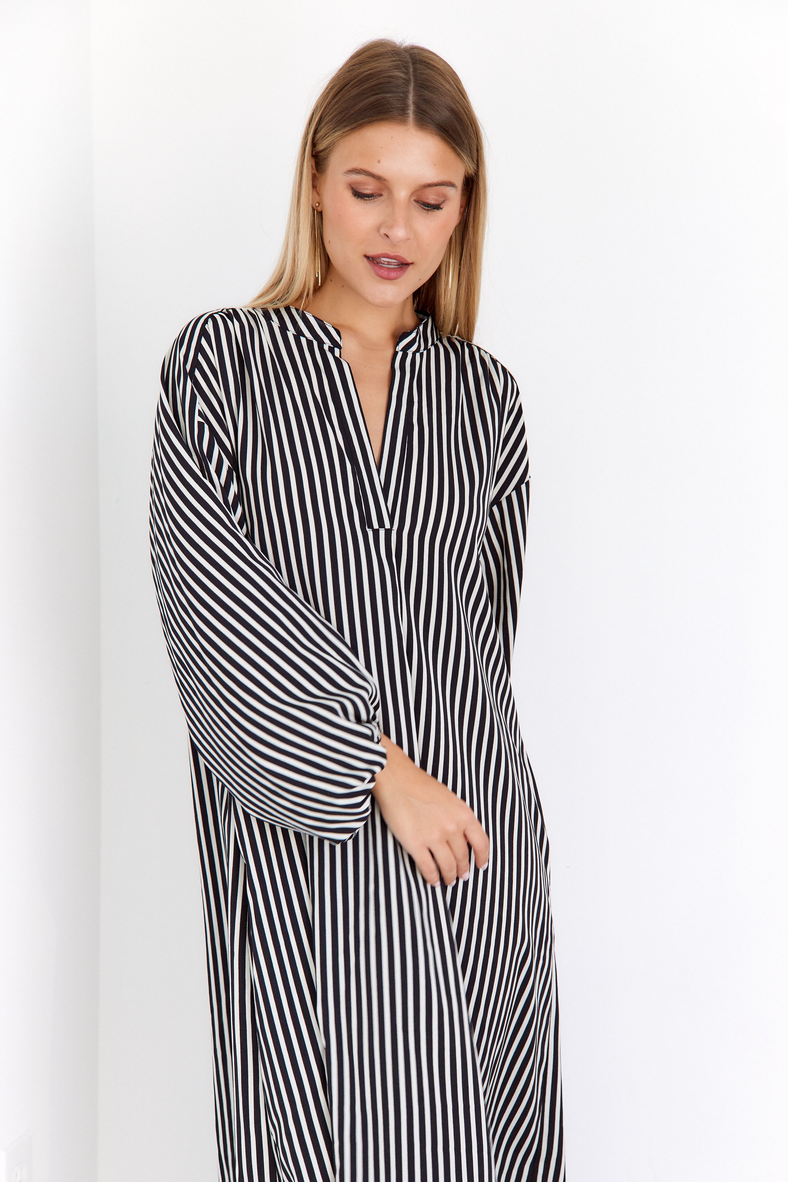 SALE - Lessie Striped Midi Dress