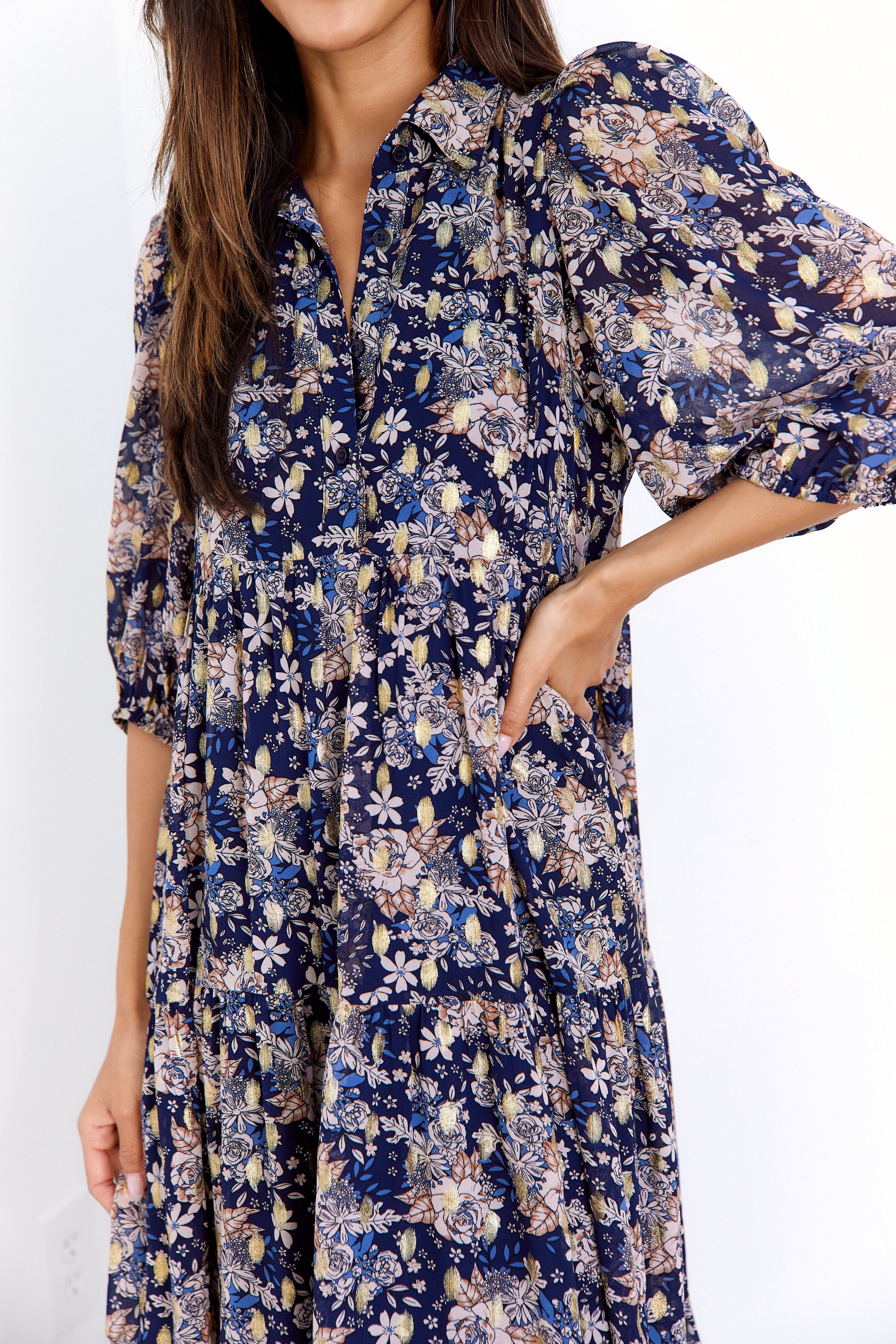 SALE - Thea Floral Midi Dress