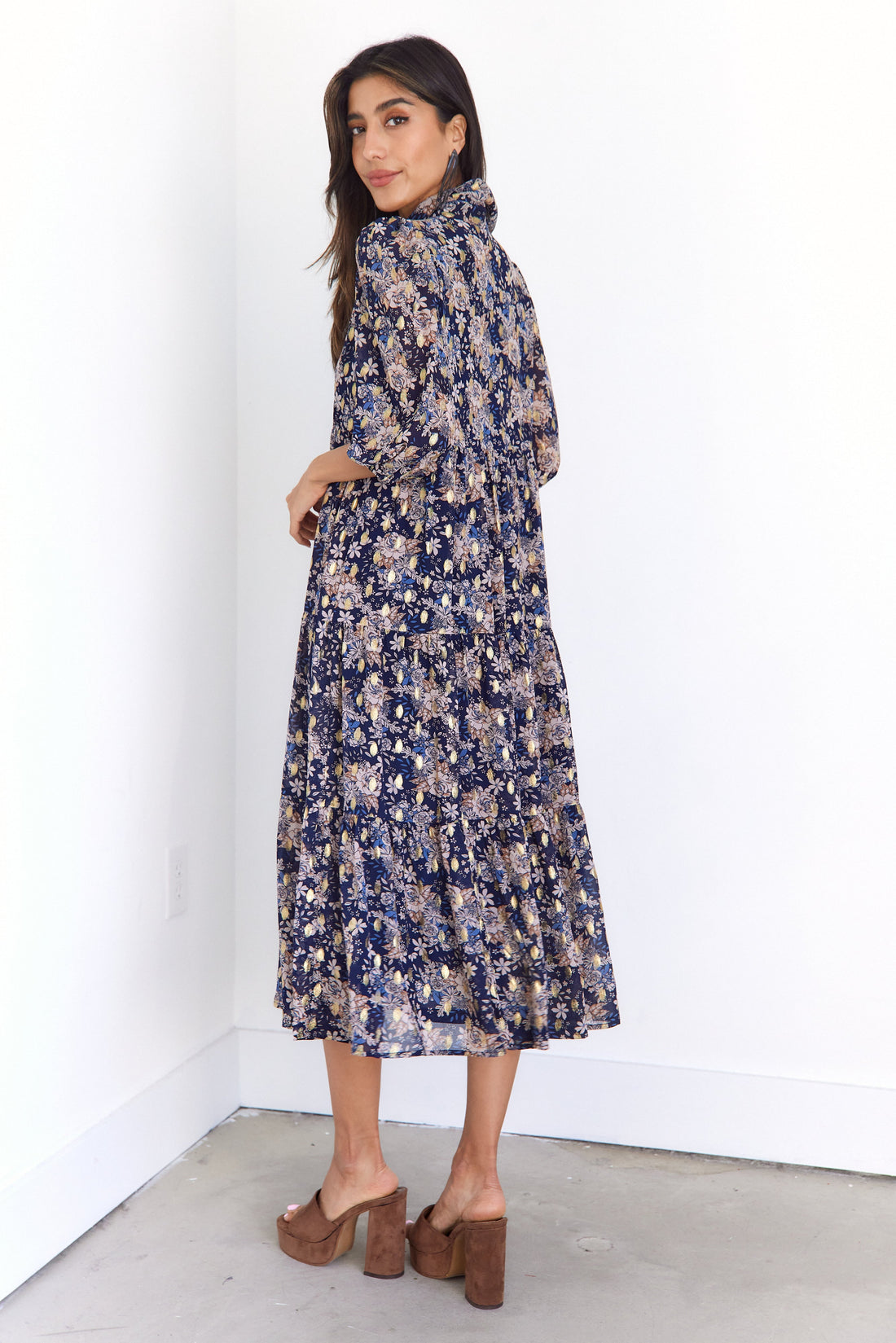 SALE - Thea Floral Midi Dress