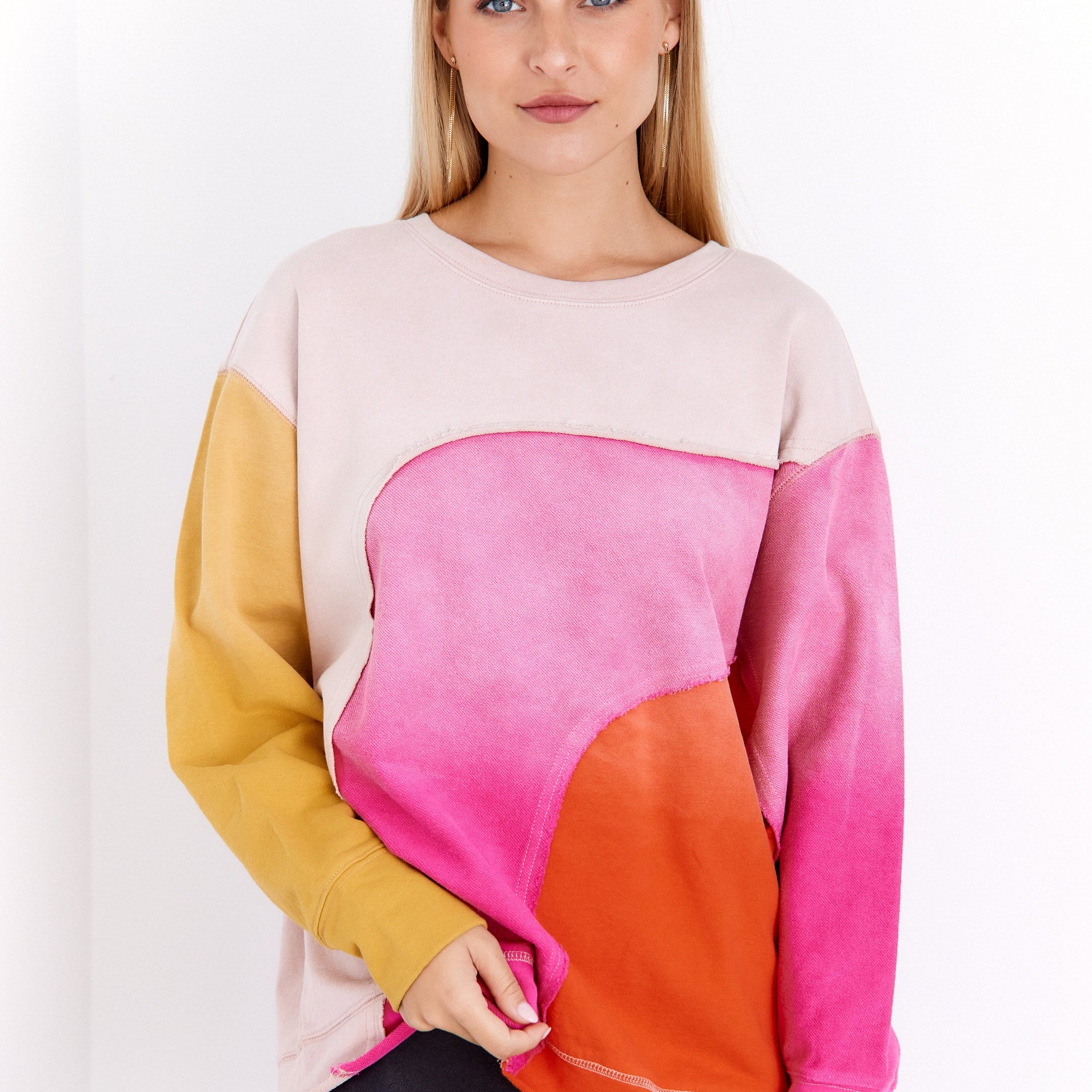SALE - Narissa Raw Hem Oversized Pullover