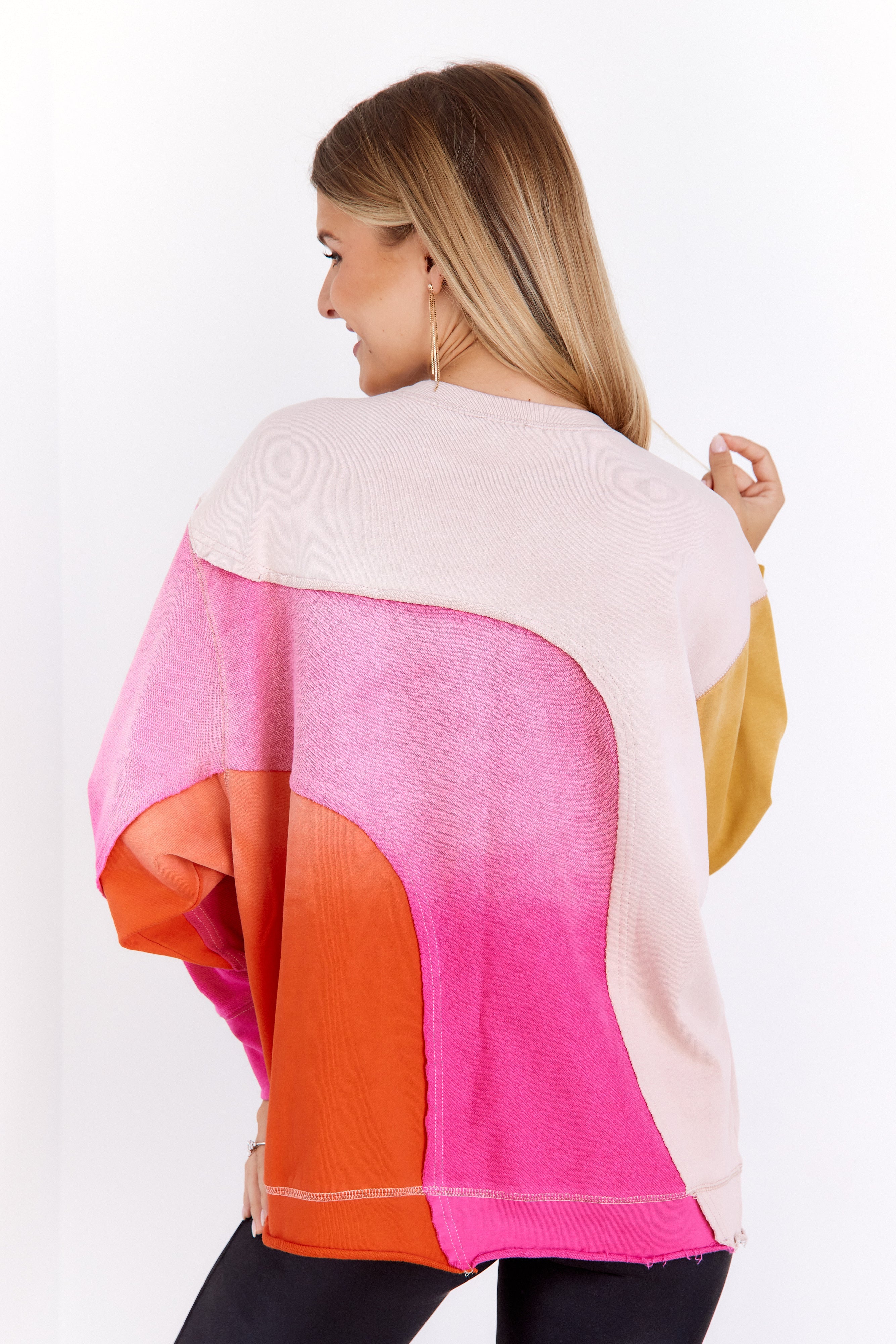 SALE - Narissa Raw Hem Oversized Pullover