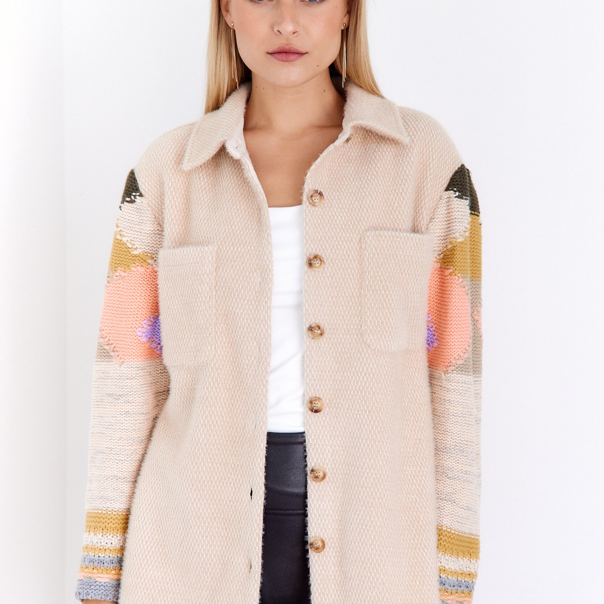SALE - Simone Printed Sleeve Jacket