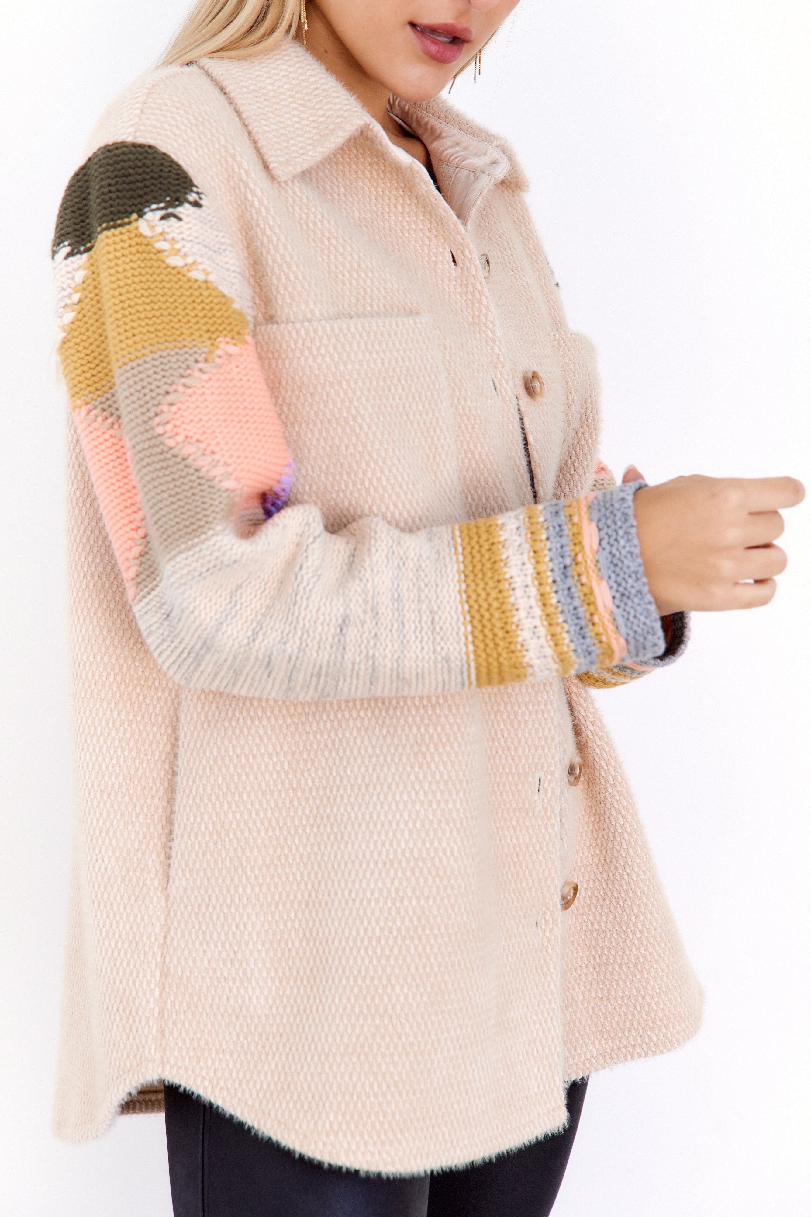 SALE - Simone Printed Sleeve Jacket