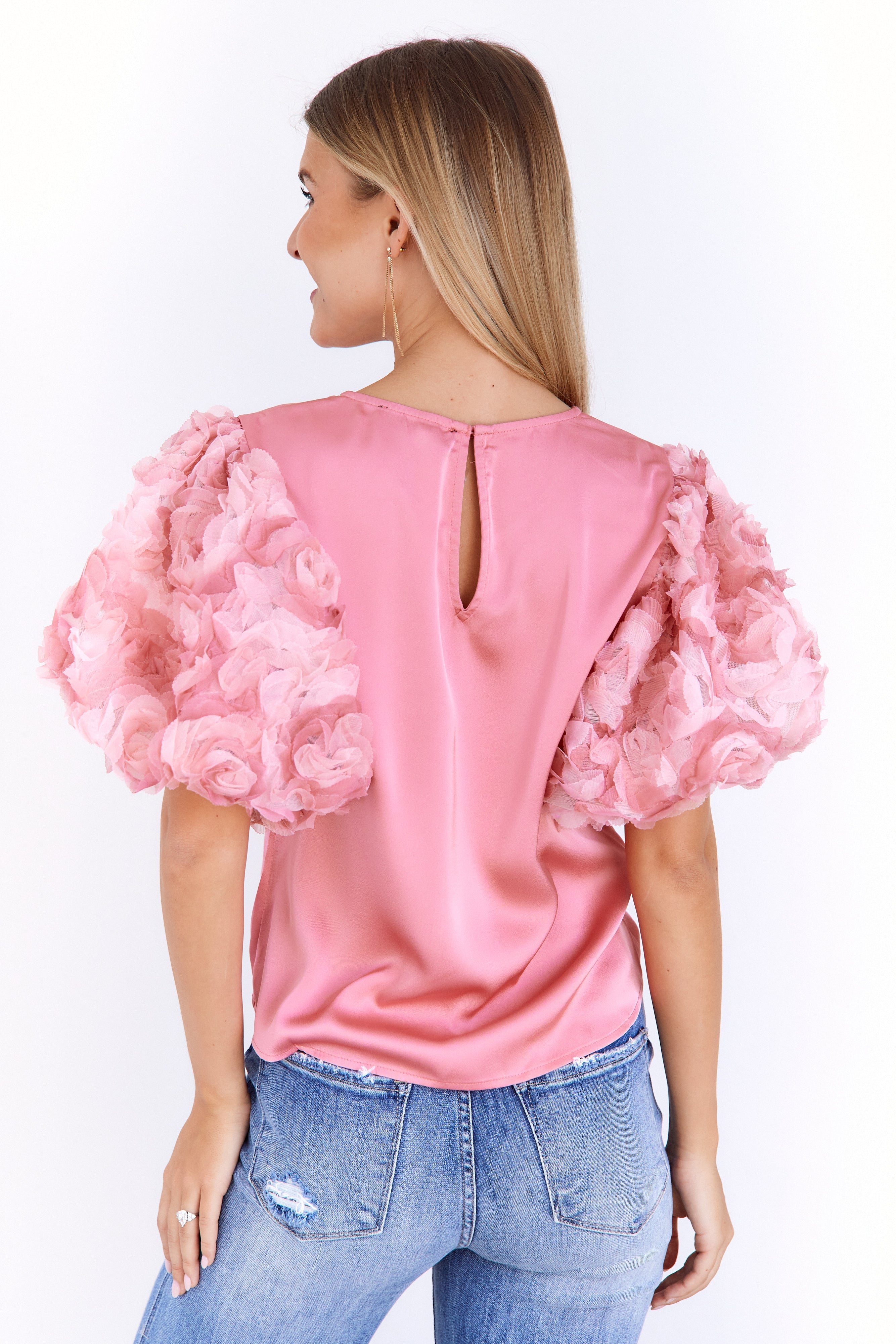 SALE - Becca Rose Sleeve Detail Top