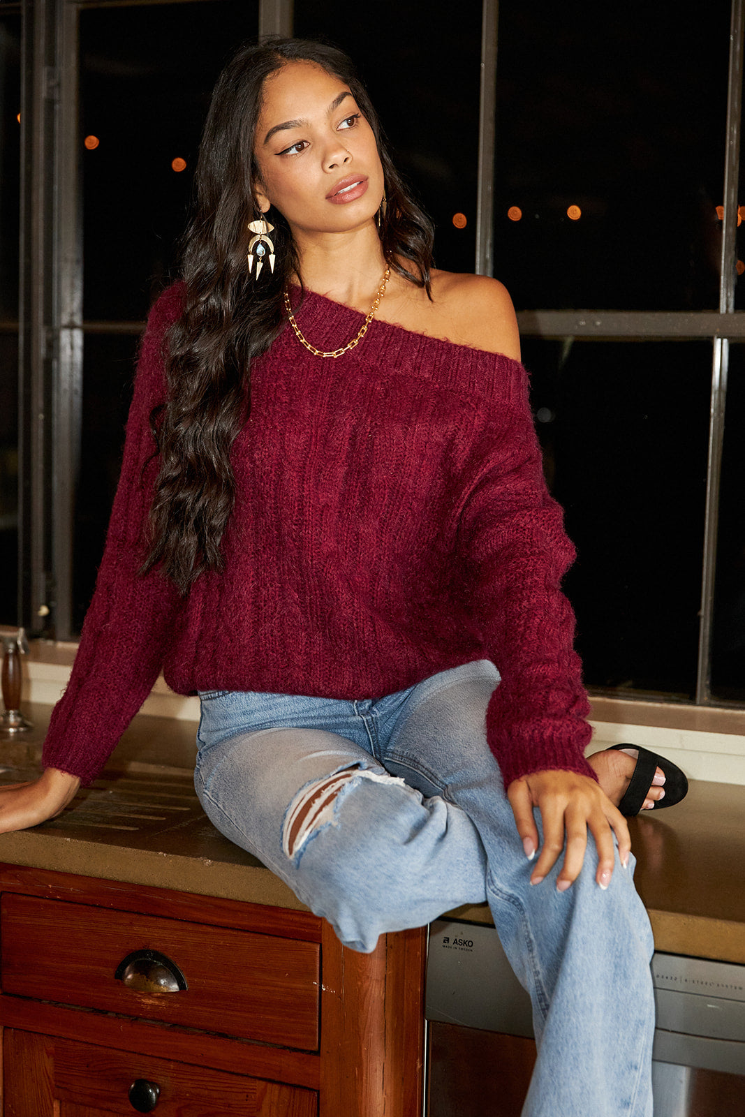 Cordova Off Shoulder Sweater