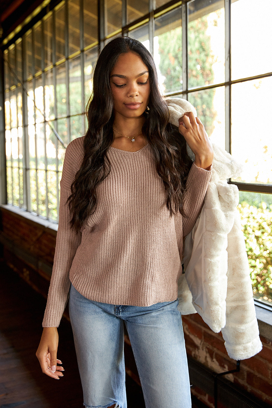 Crosby Knot Back Sweater