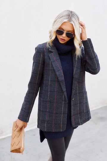 Kappy Plaid Blazer