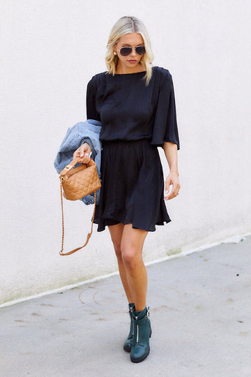 Tali Flutter Sleeve Dress