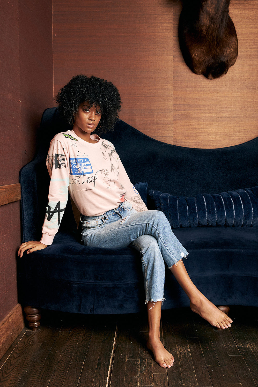 SALE - Mimi Look Deep Sweatshirt